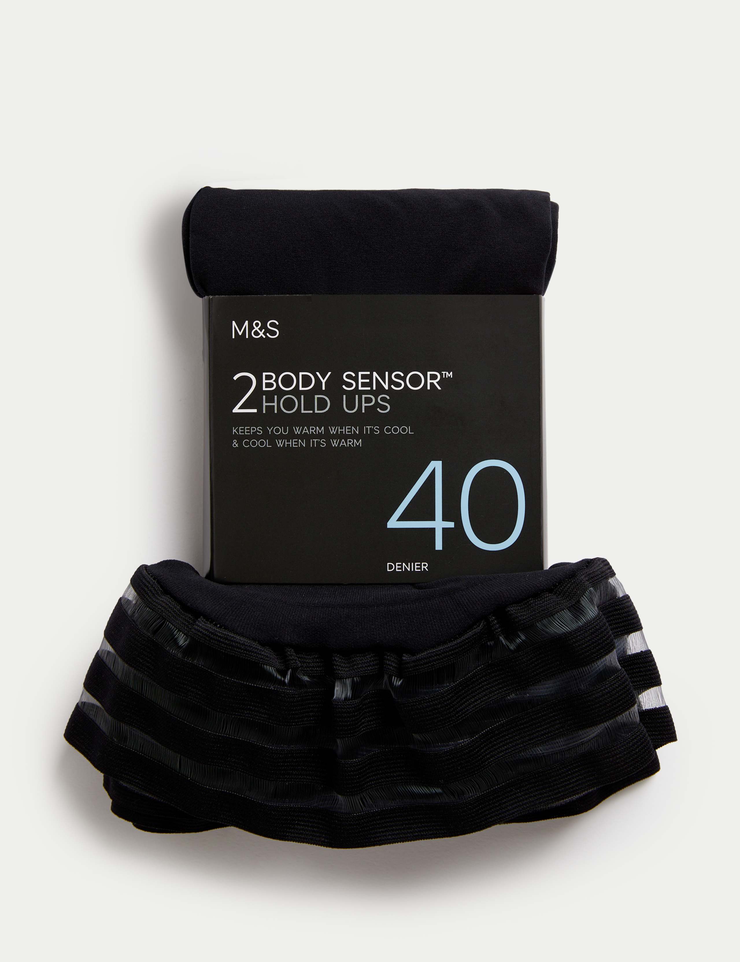 2 Pack 40 Denier Body Sensor™ Matt Hold-Ups 2 of 5