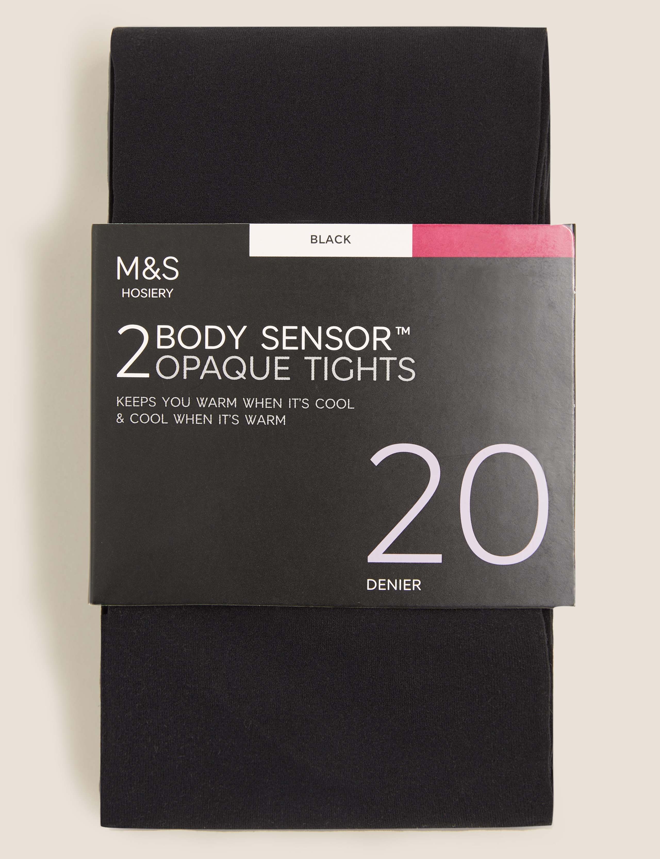2pk 20 Denier Body Sensor™ Opaque Tights 1 of 4