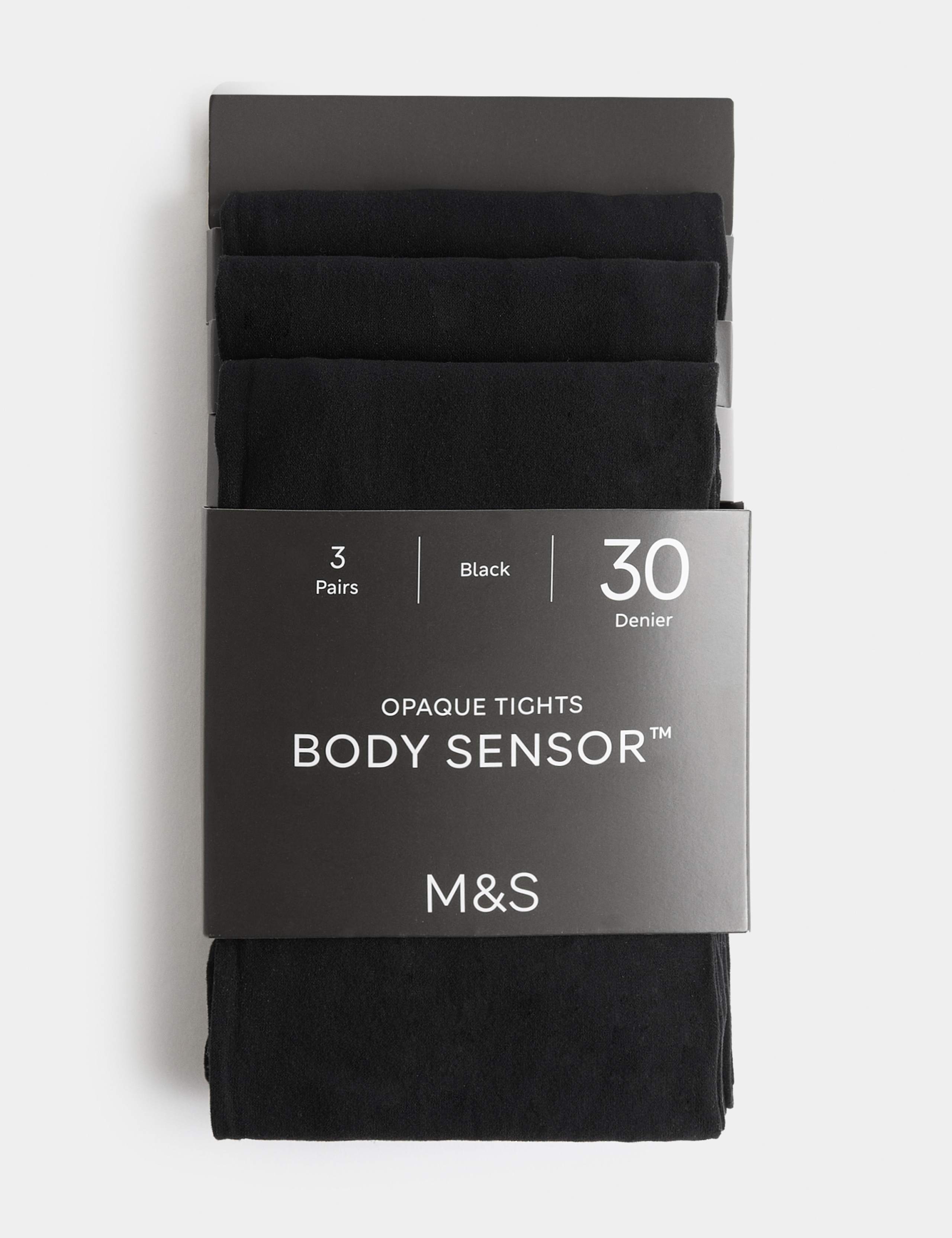 3 Pack 30 Denier Body Sensor™ Tights 2 of 4