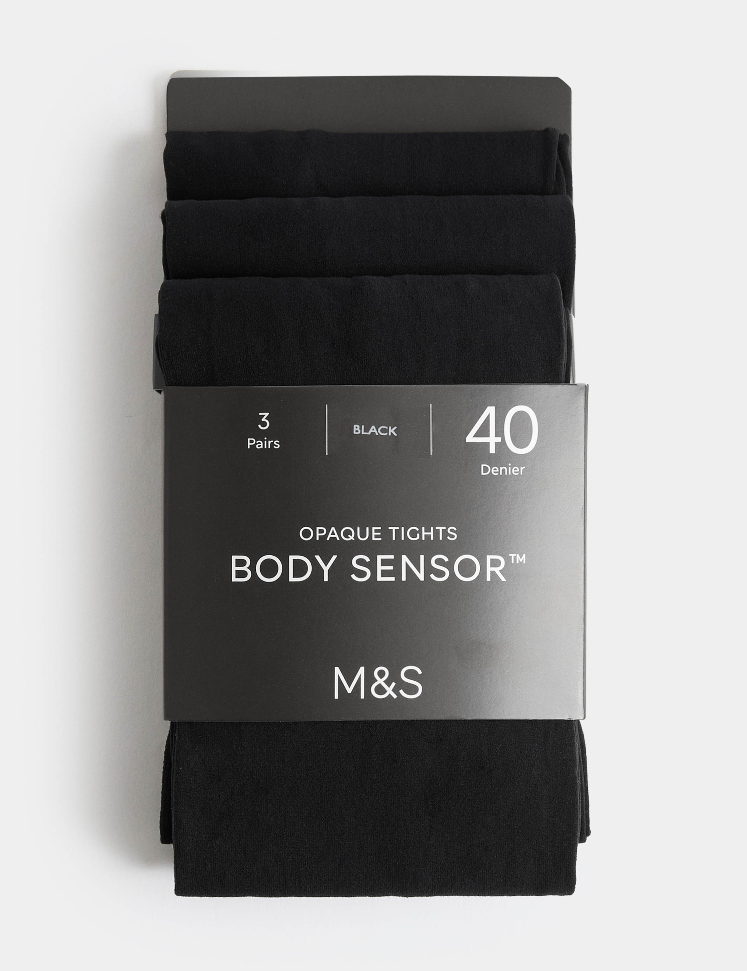 3 Pack 40 Denier Body Sensor™ Tights 2 of 5