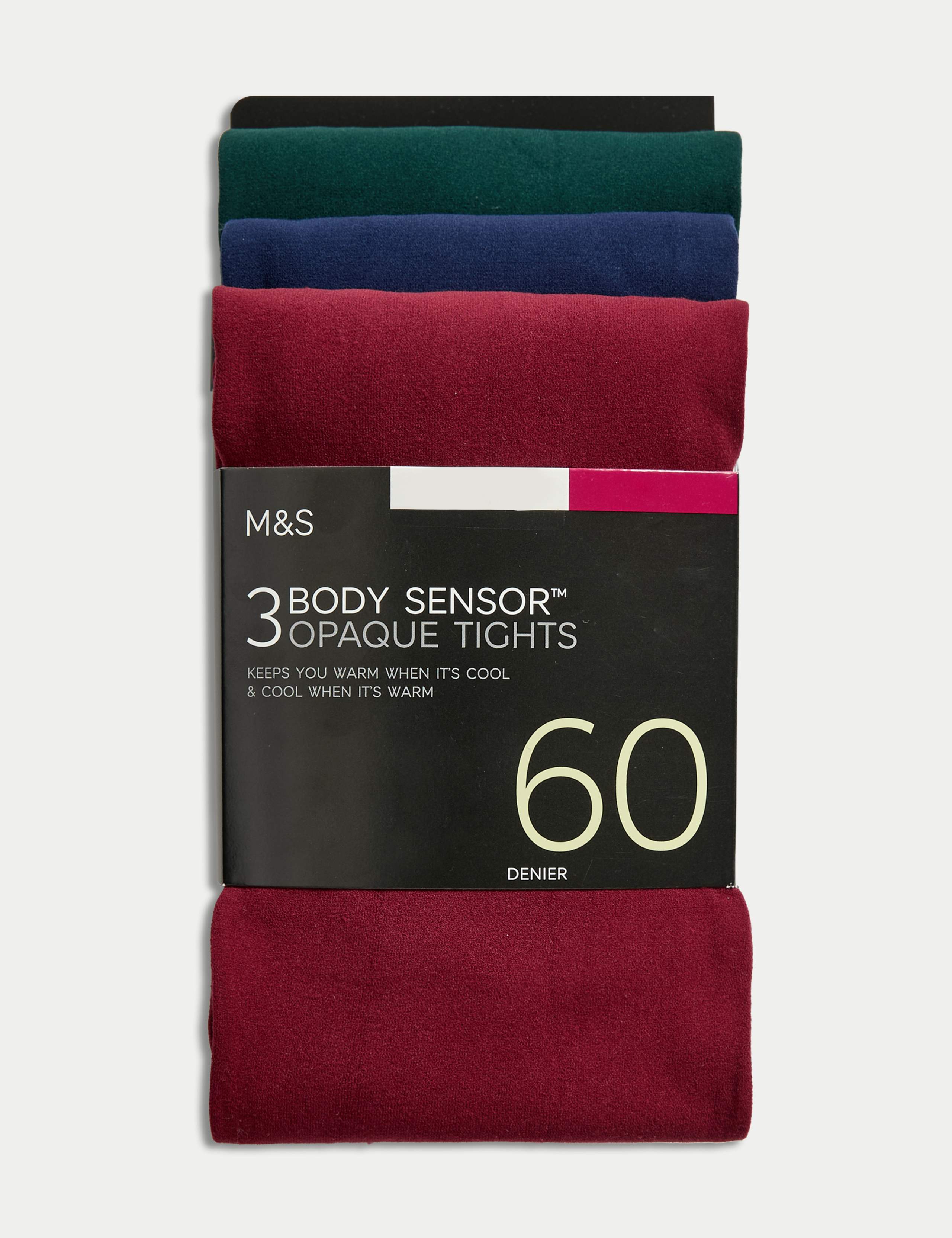 3pk 60 Denier Body Sensor™ Tights 2 of 4