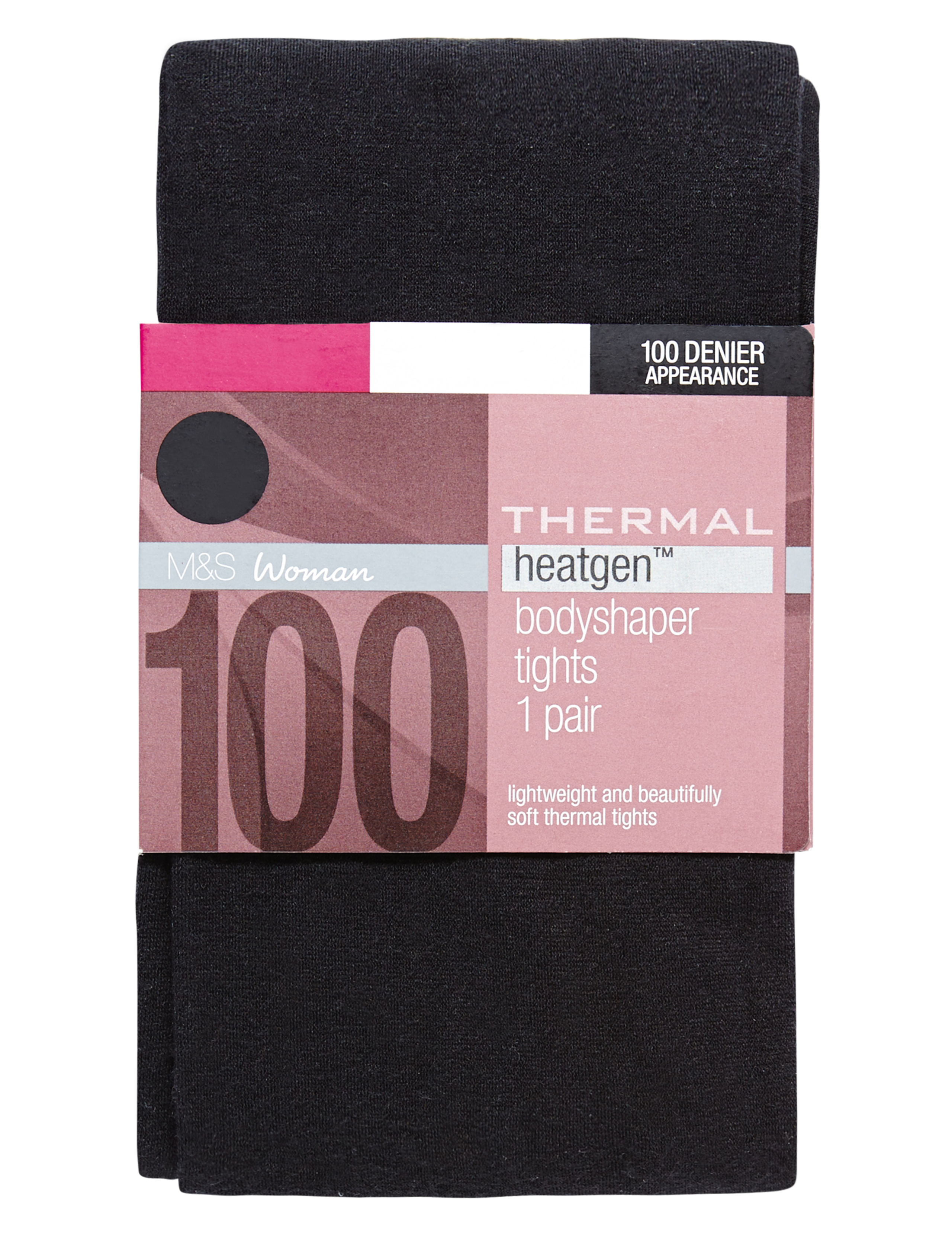 100 Denier Heatgen™ Opaque Body Shaper Tights 2 of 3