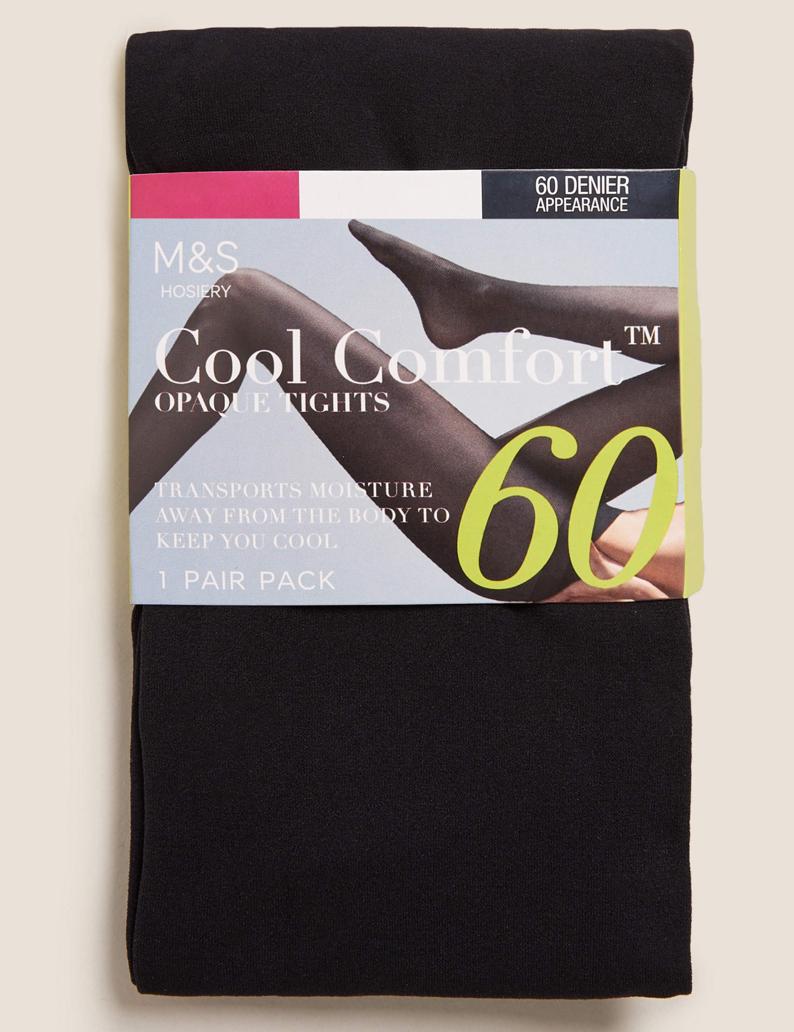 60 Denier Cool Comfort™ Opaque Tights 1 of 4
