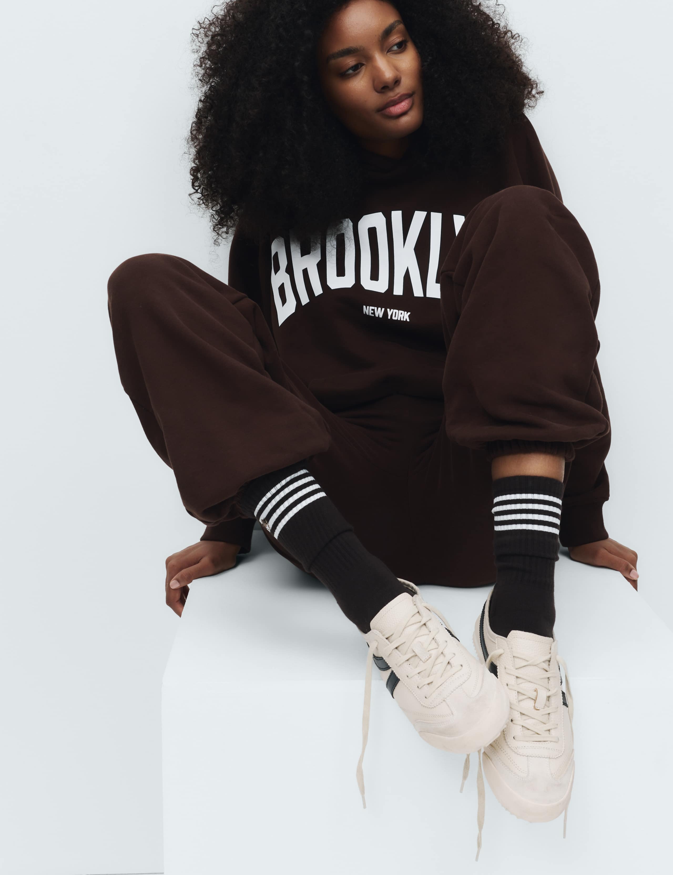 2pk Cotton Rich Striped Crew Socks 1 of 5