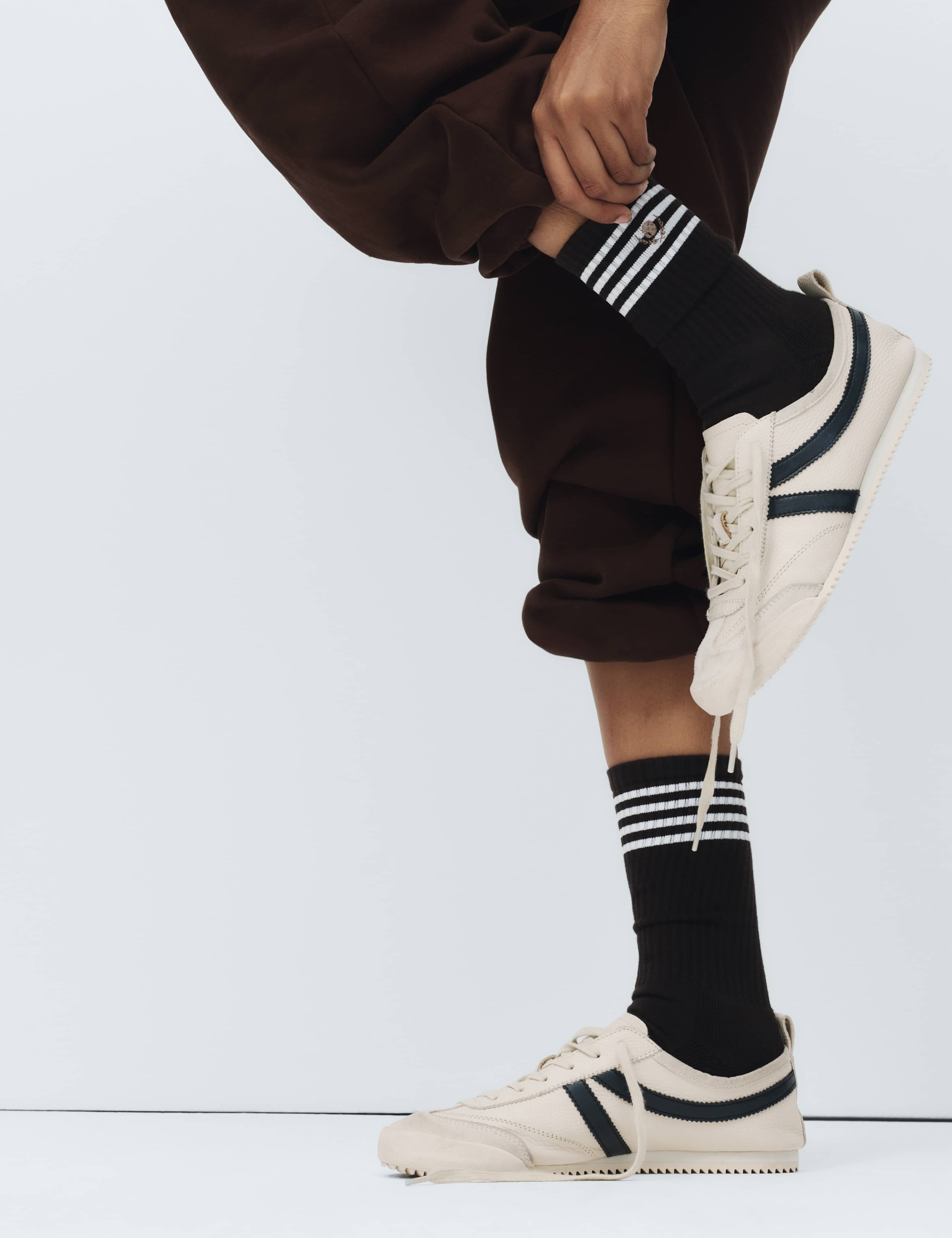 2pk Cotton Rich Striped Crew Socks 3 of 5