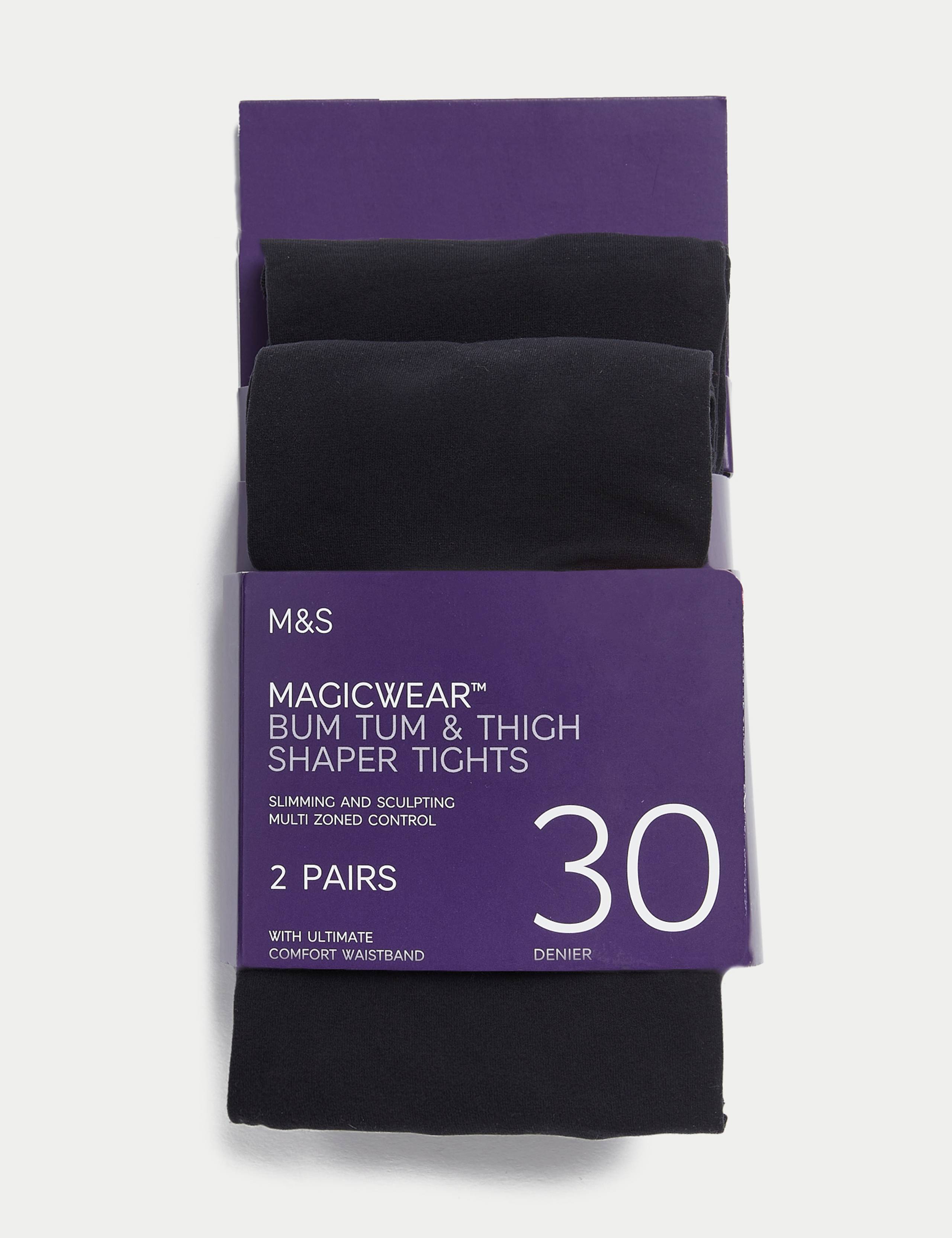 2 Pack 30 Denier Magicwear™ Opaque Tights 2 of 6