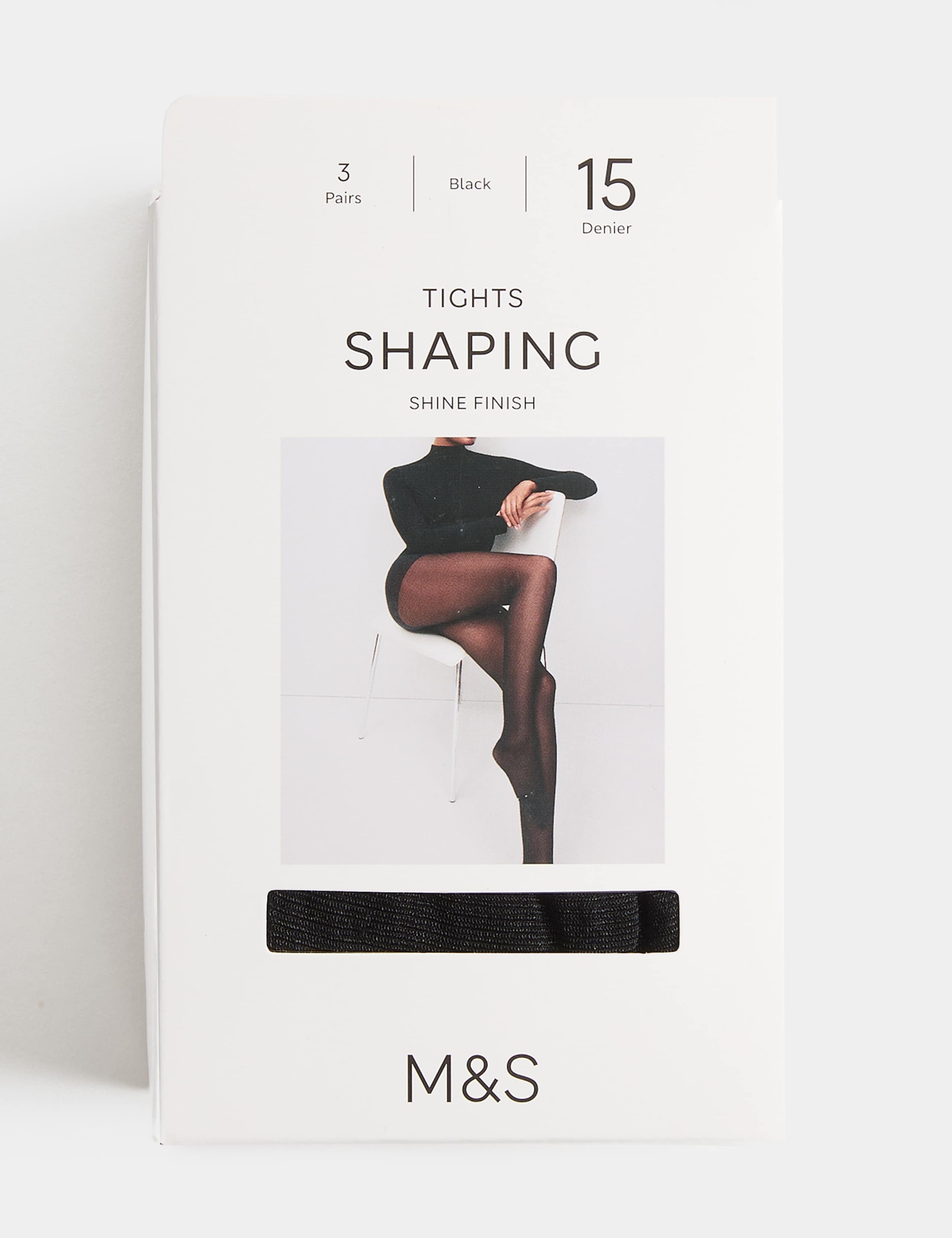 3 Pack 15 Denier Body Shaping Tights 1 of 1