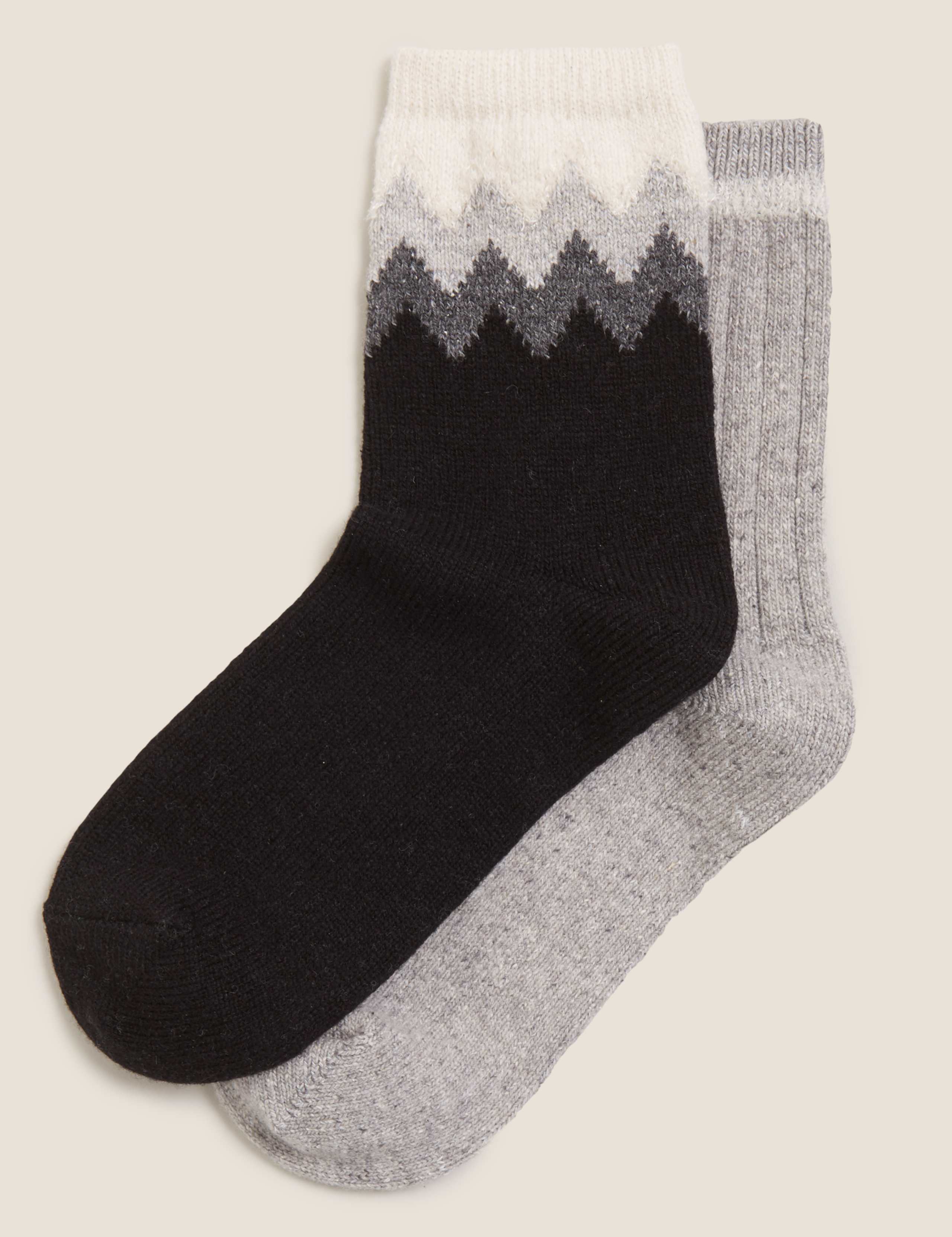 2pk Chevron Thermal Ankle Socks 1 of 1