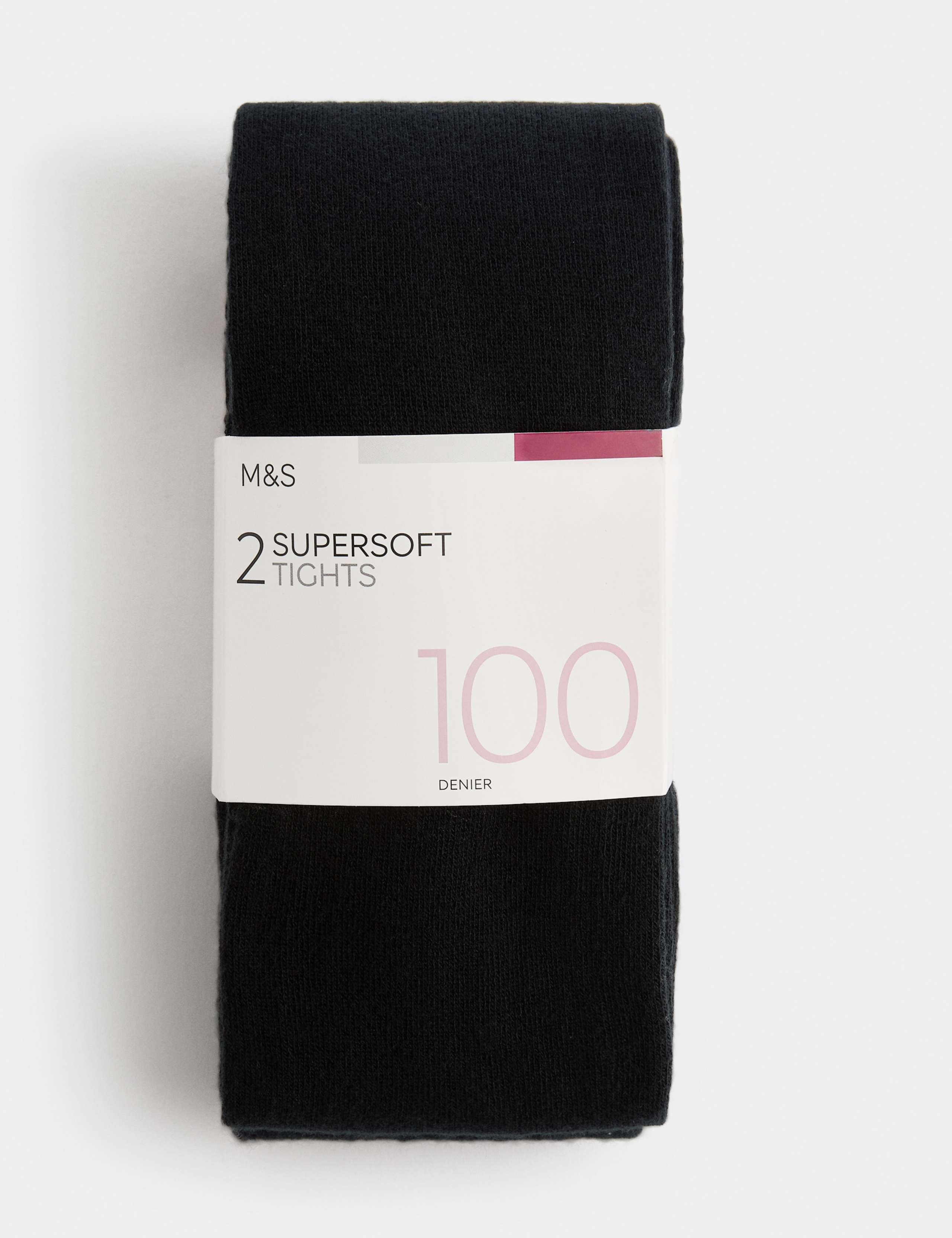 2 Pack 100 Denier Supersoft Opaque Tights 2 of 5