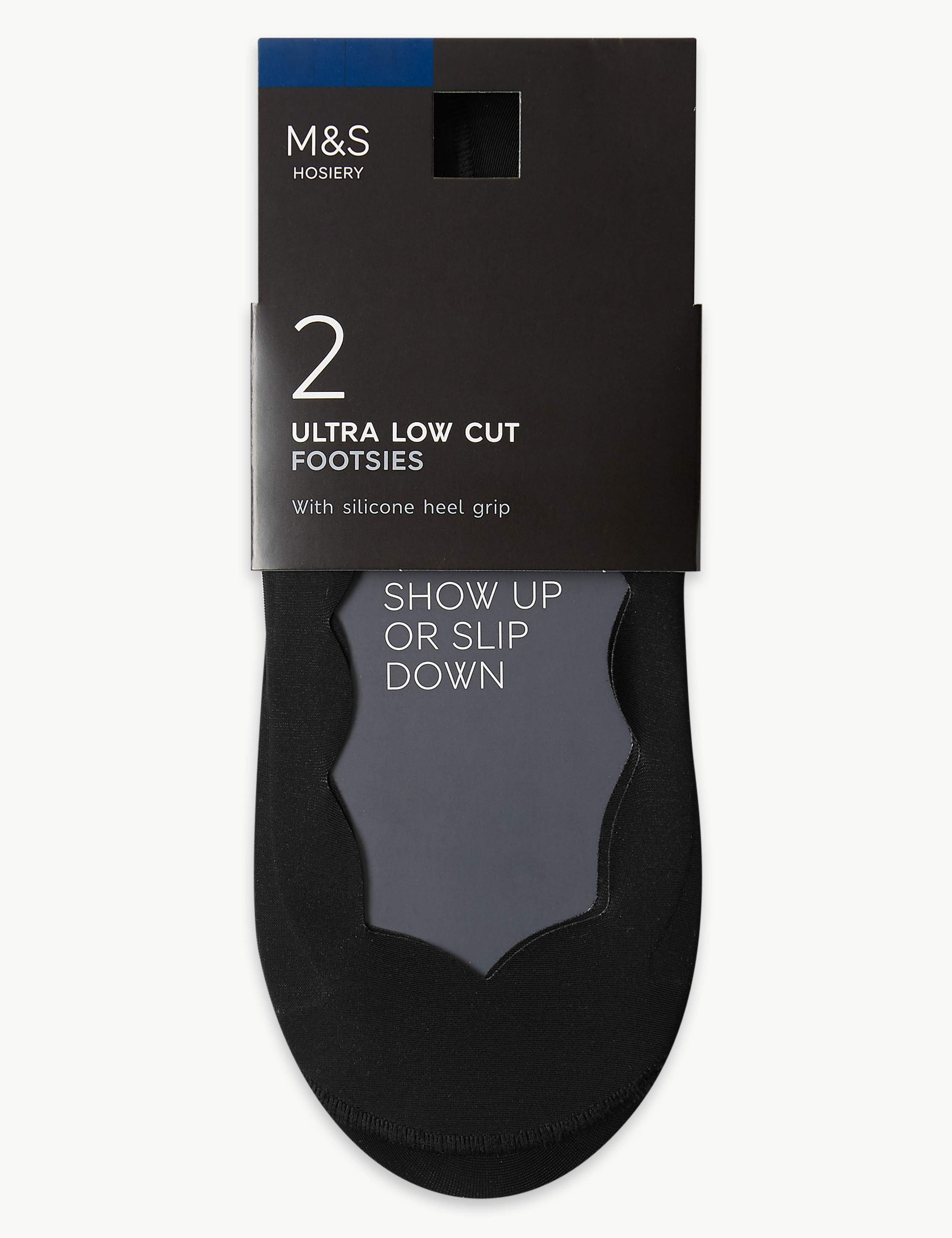2pk Ultra Low Cut Footsies 1 of 2