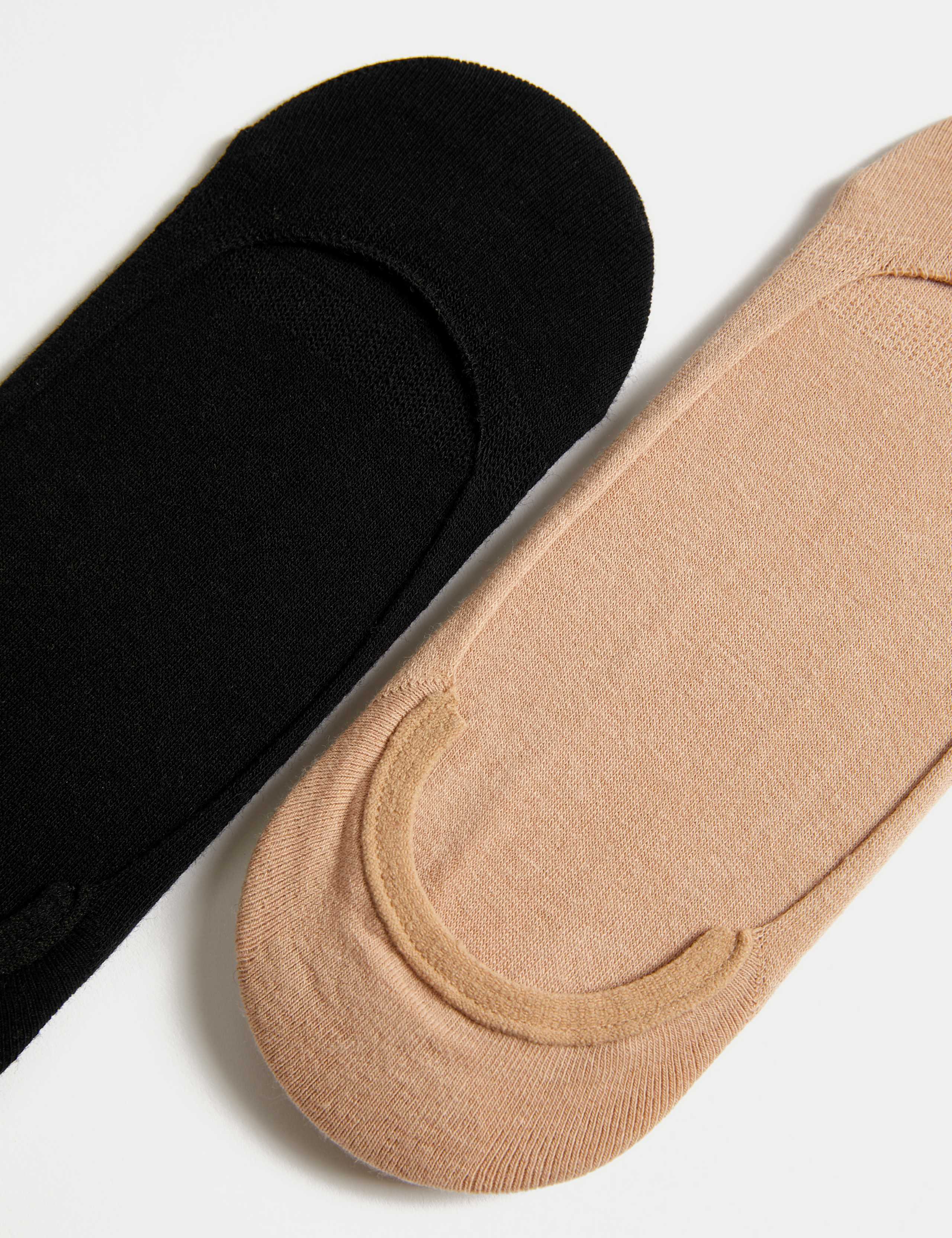 2pk Cotton Rich Sheer Low Cut Footsies 2 of 2