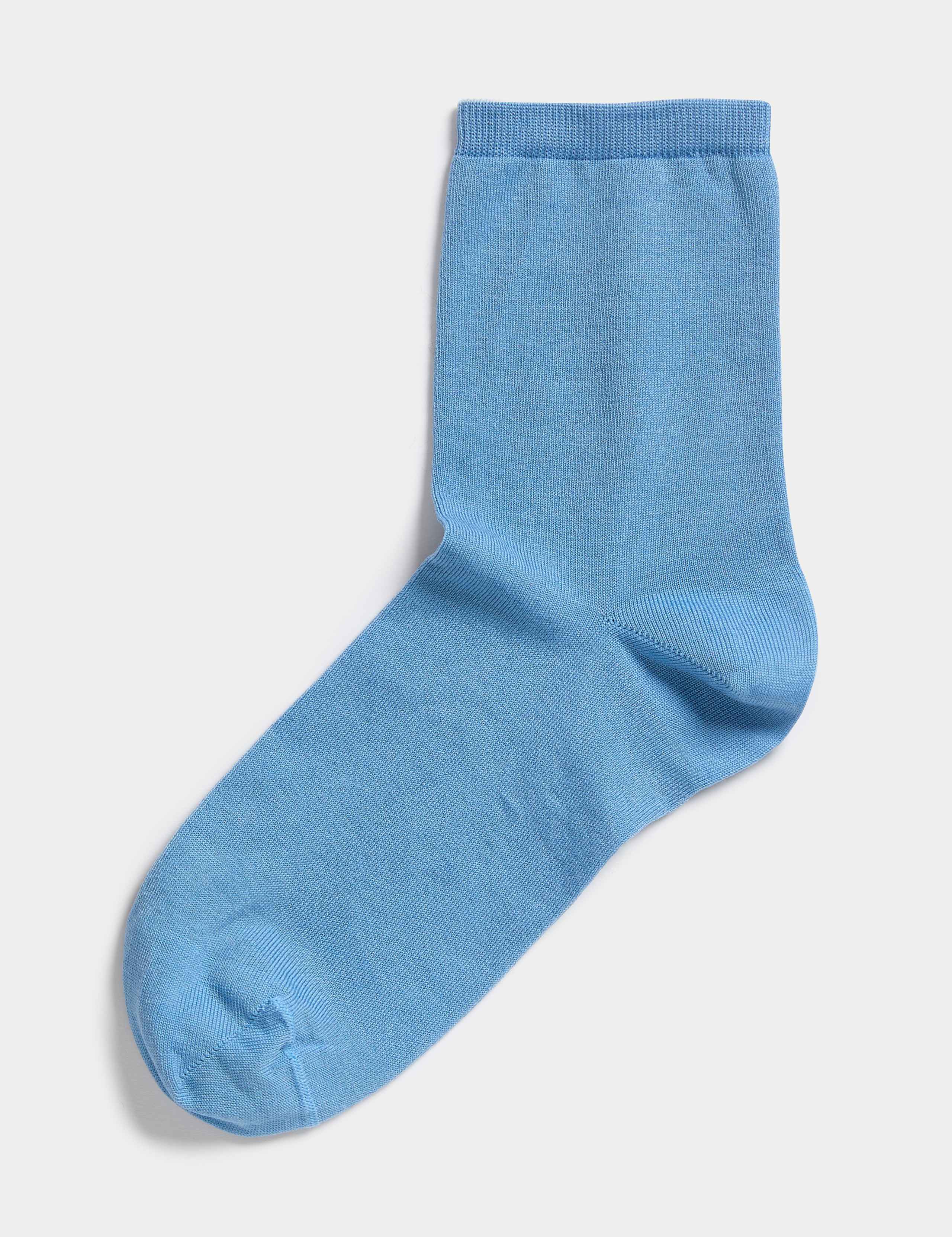Mercerised Cotton Ankle High Socks 1 of 2