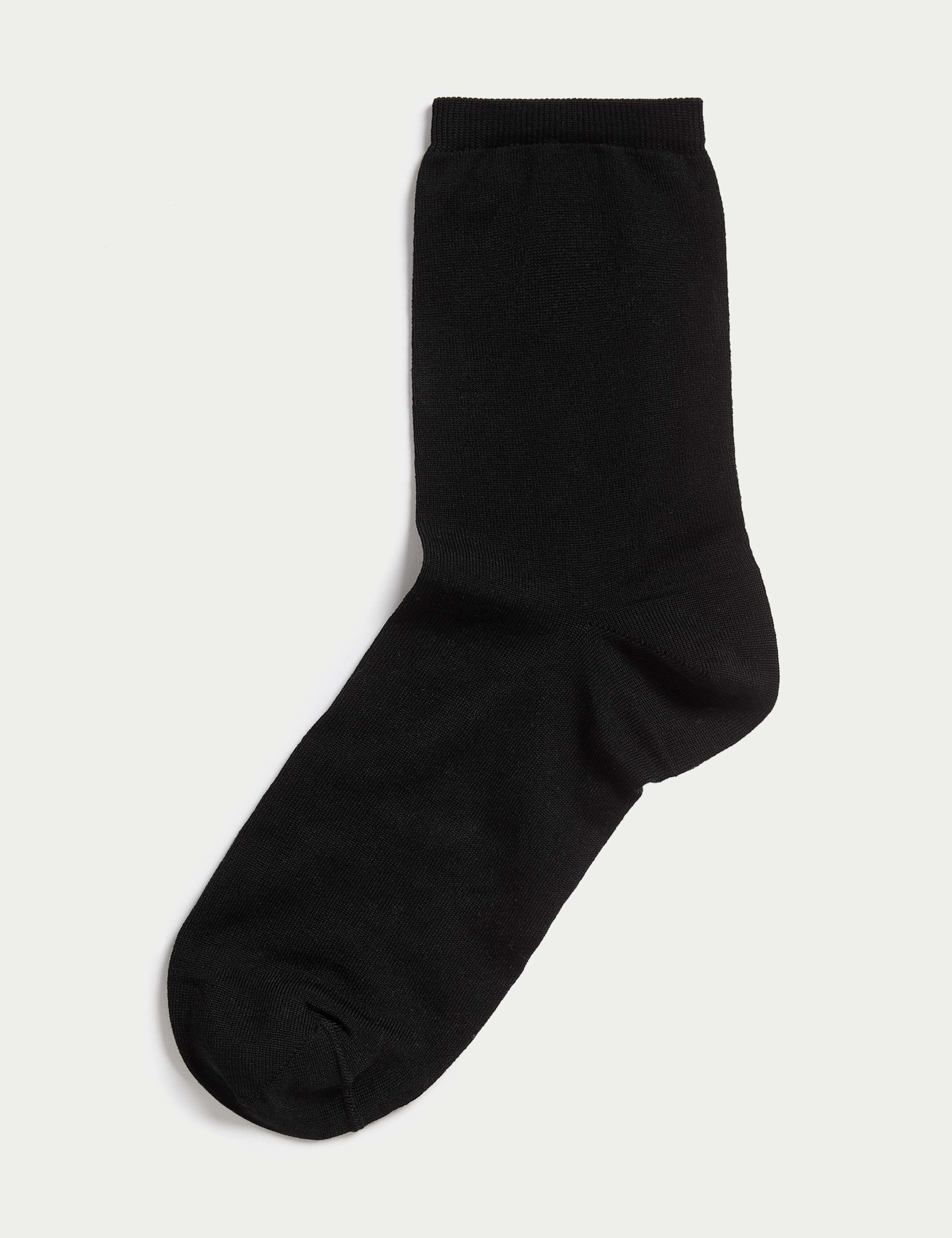 Mercerised Cotton Ankle High Socks 1 of 2
