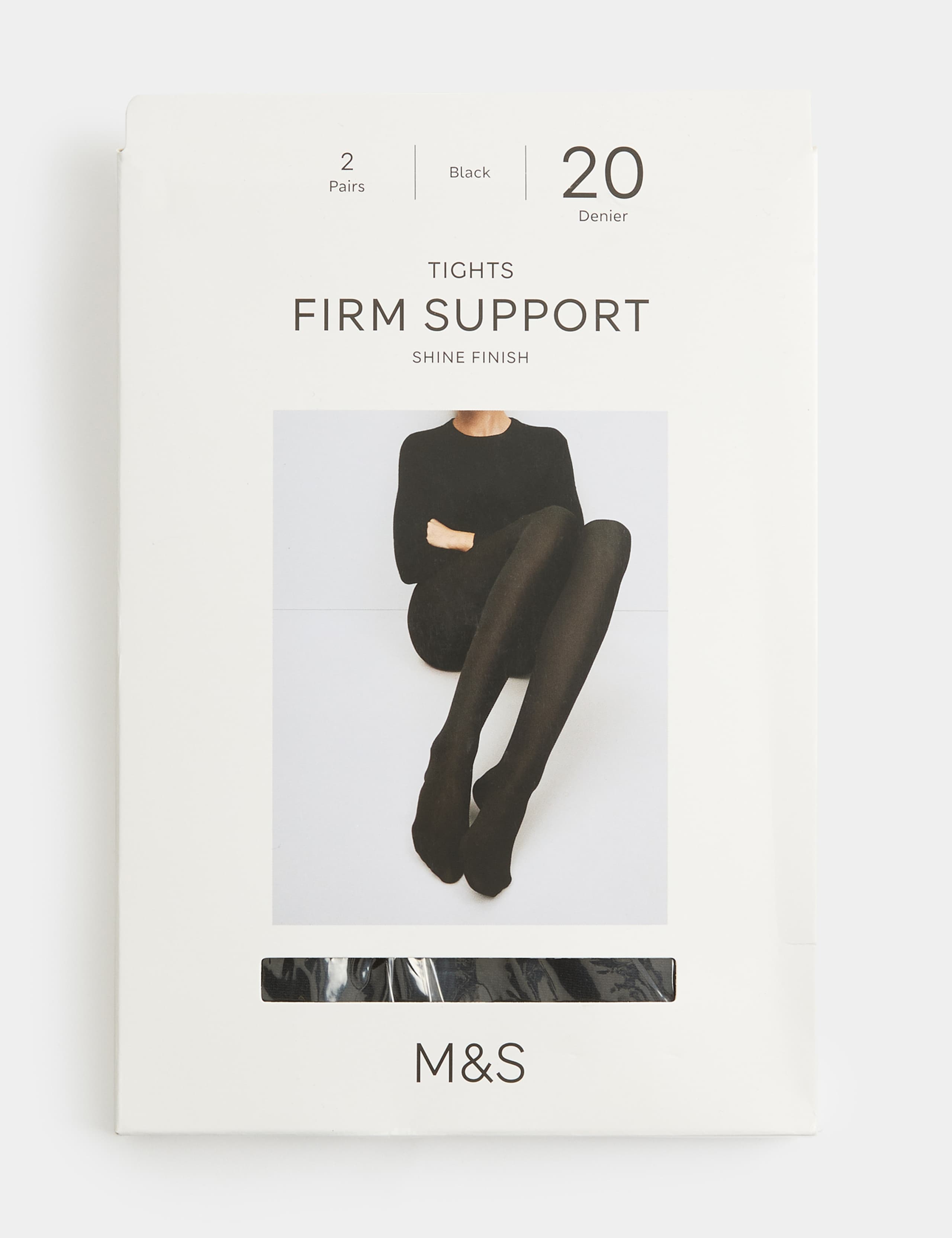 2 Pack 20 Denier Firm Support Tights 2 of 4