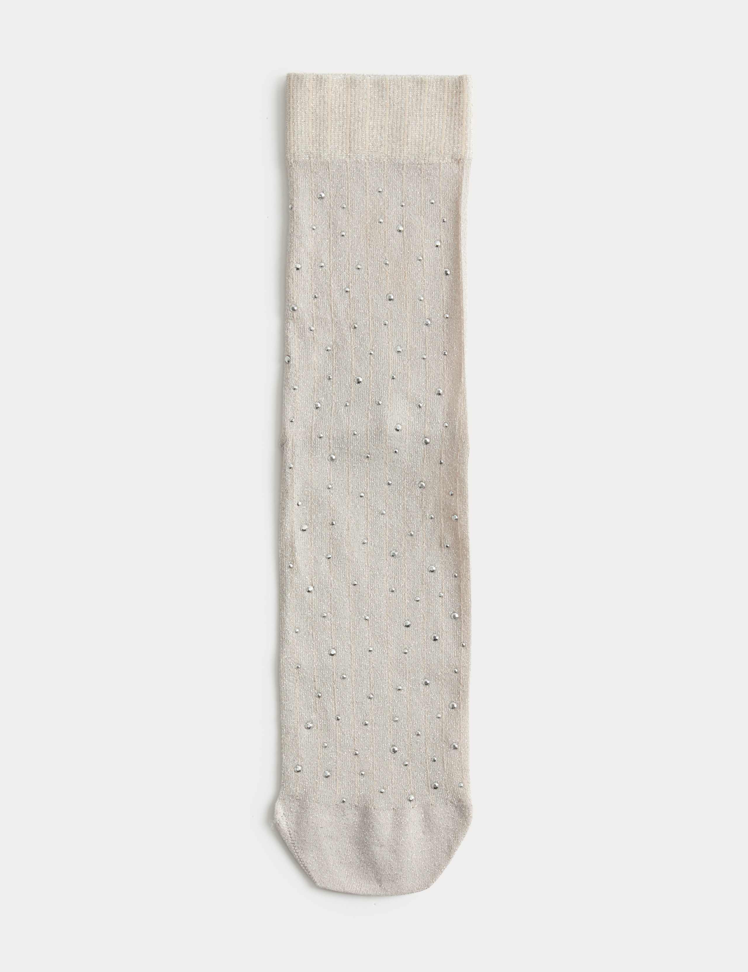Glitter Embellished Crew Socks 2 of 5
