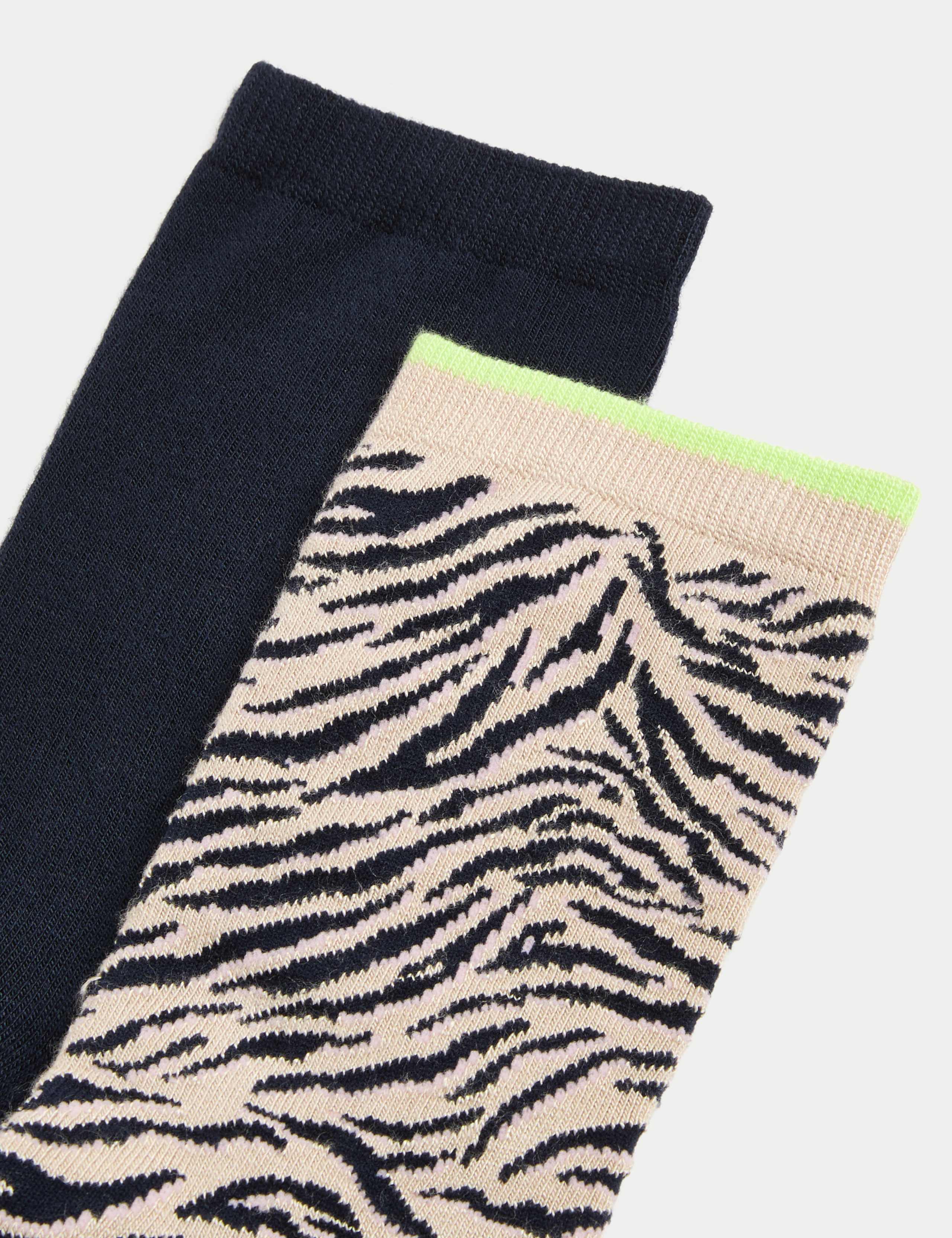2pk Sumptuously Soft™ Crew Socks 2 of 2
