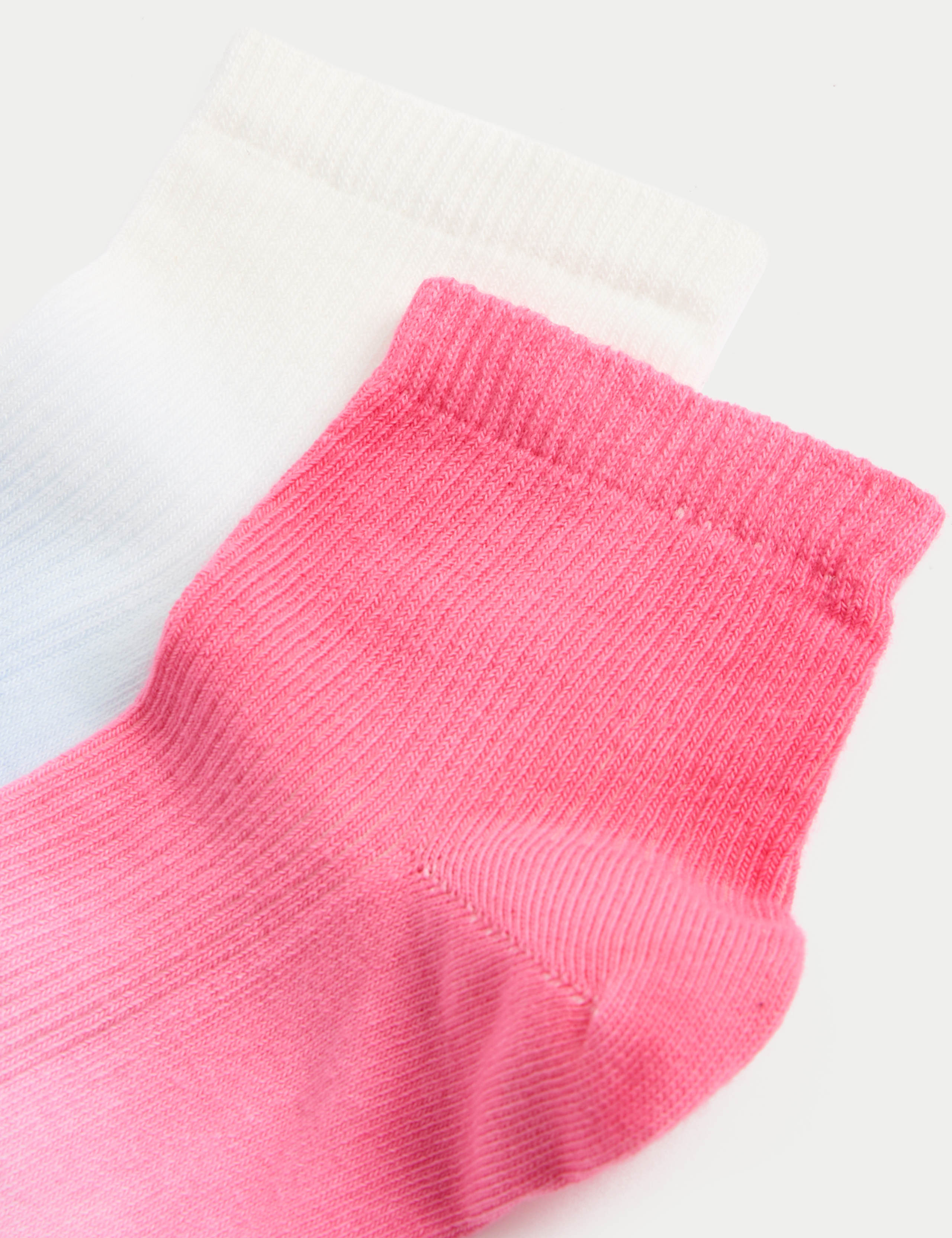 2pk Cotton Rich Ombre Quarter Socks 2 of 2