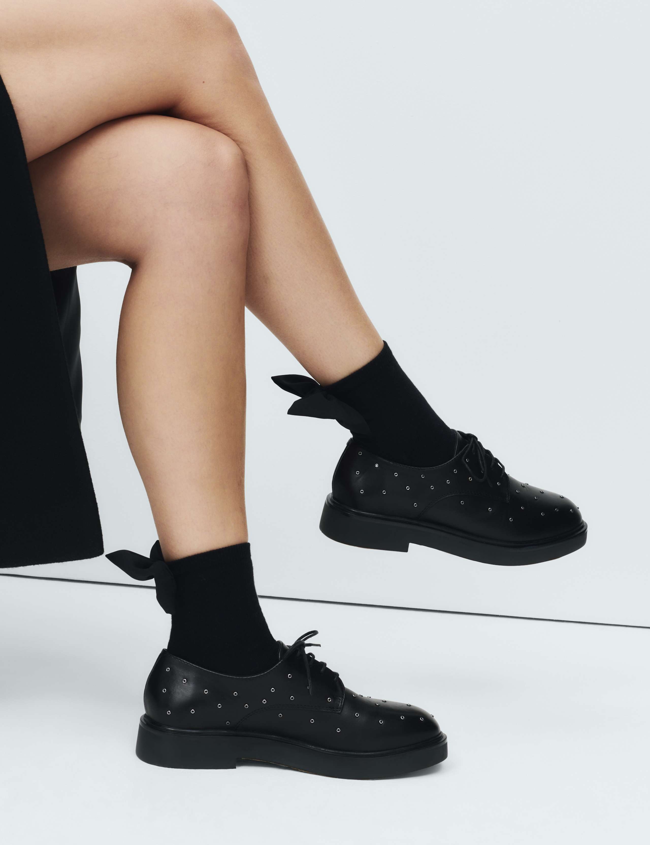 2pk Bow Ankle High Socks 1 of 4