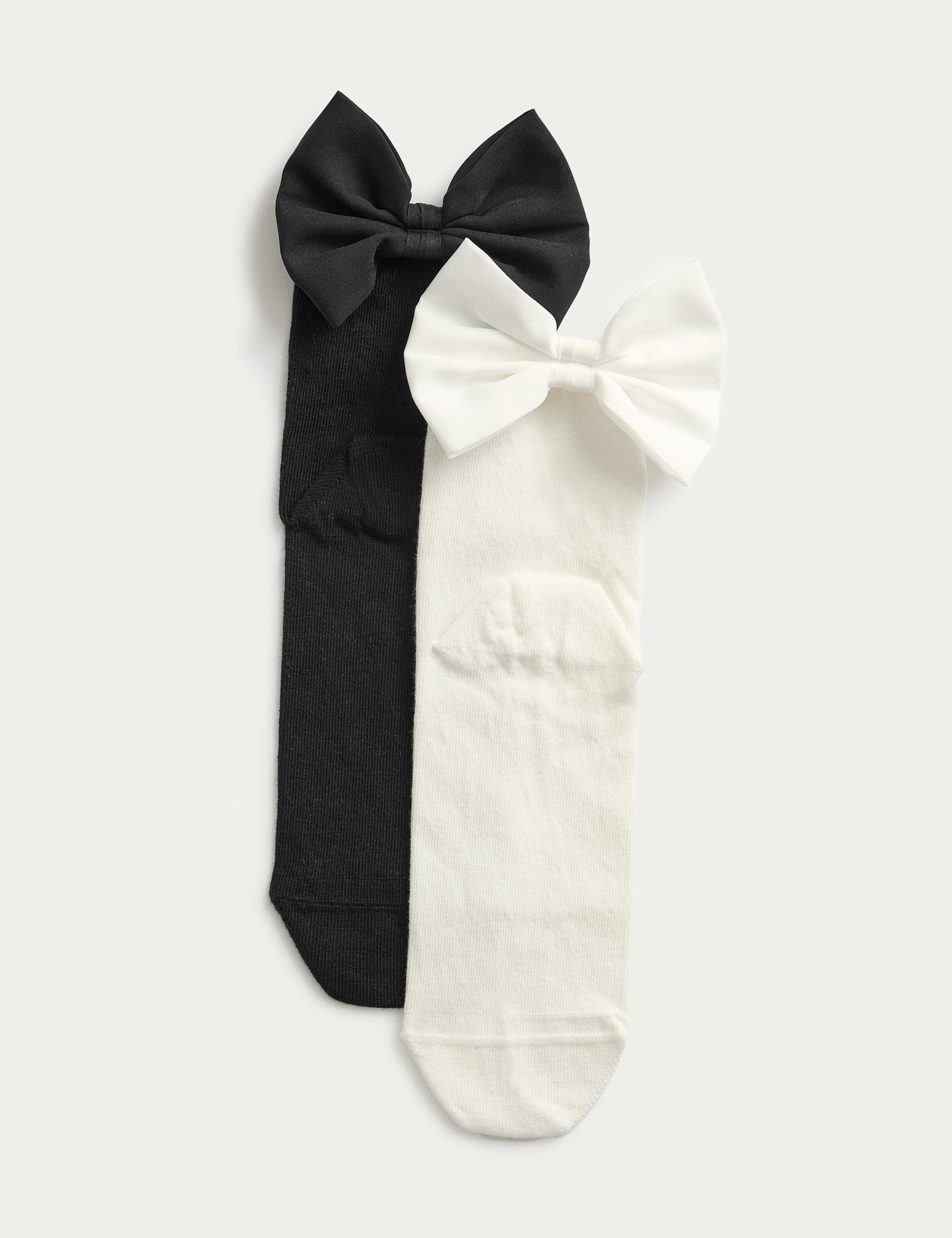 2pk Bow Ankle High Socks 2 of 4