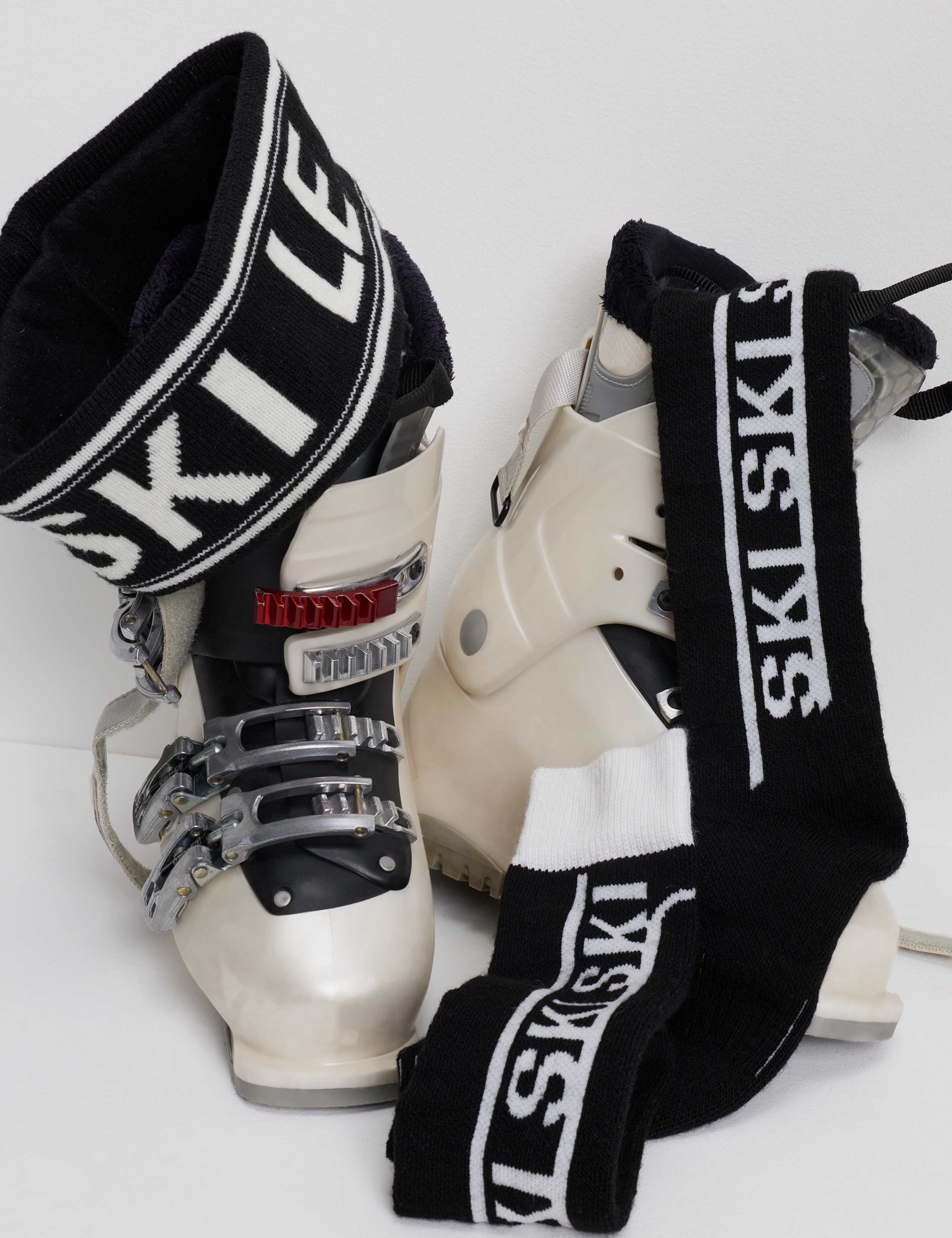 Ski Knee High Socks with Wool 1 of 2