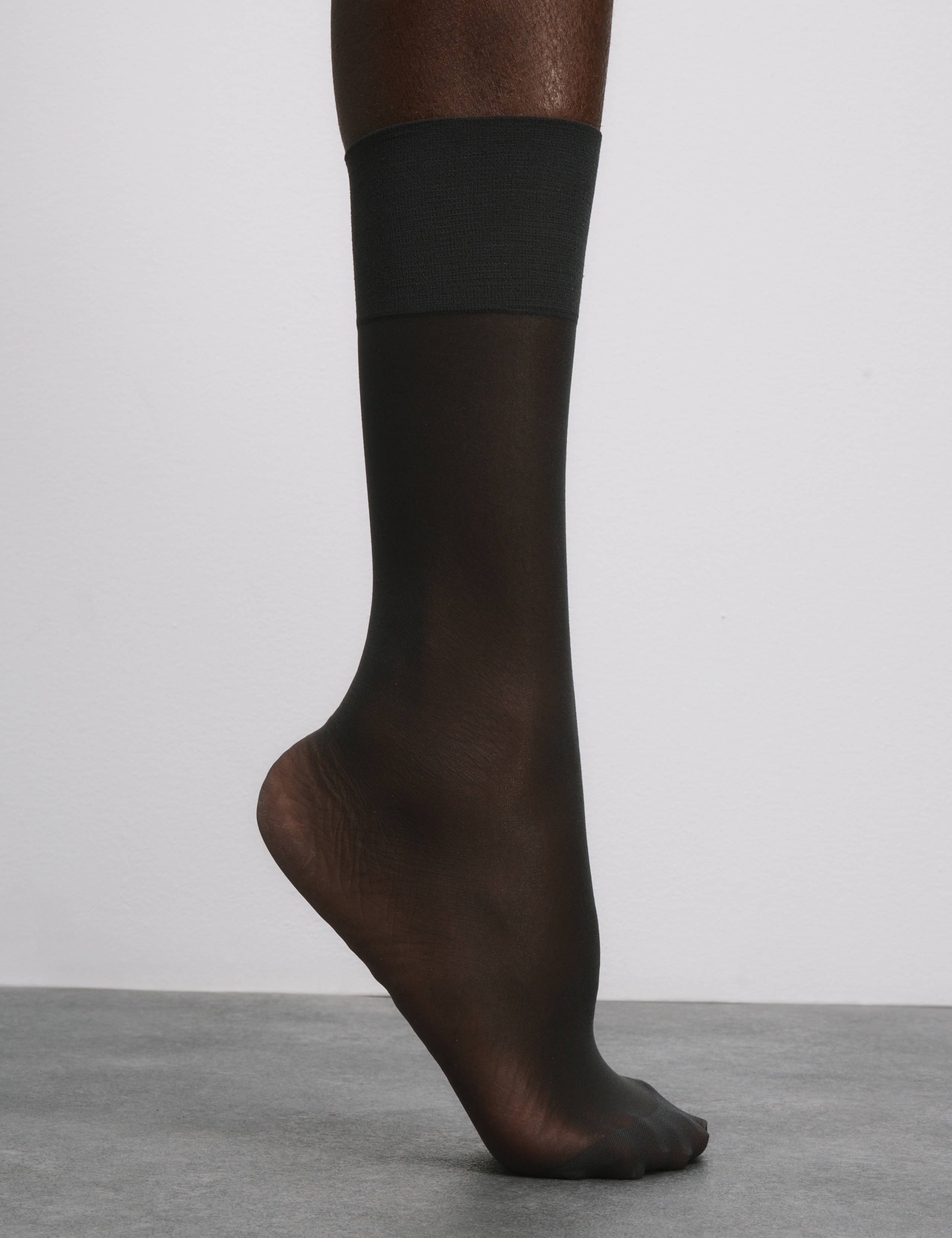 4pk 10 Denier Ladder Resist Knee Highs 3 of 4
