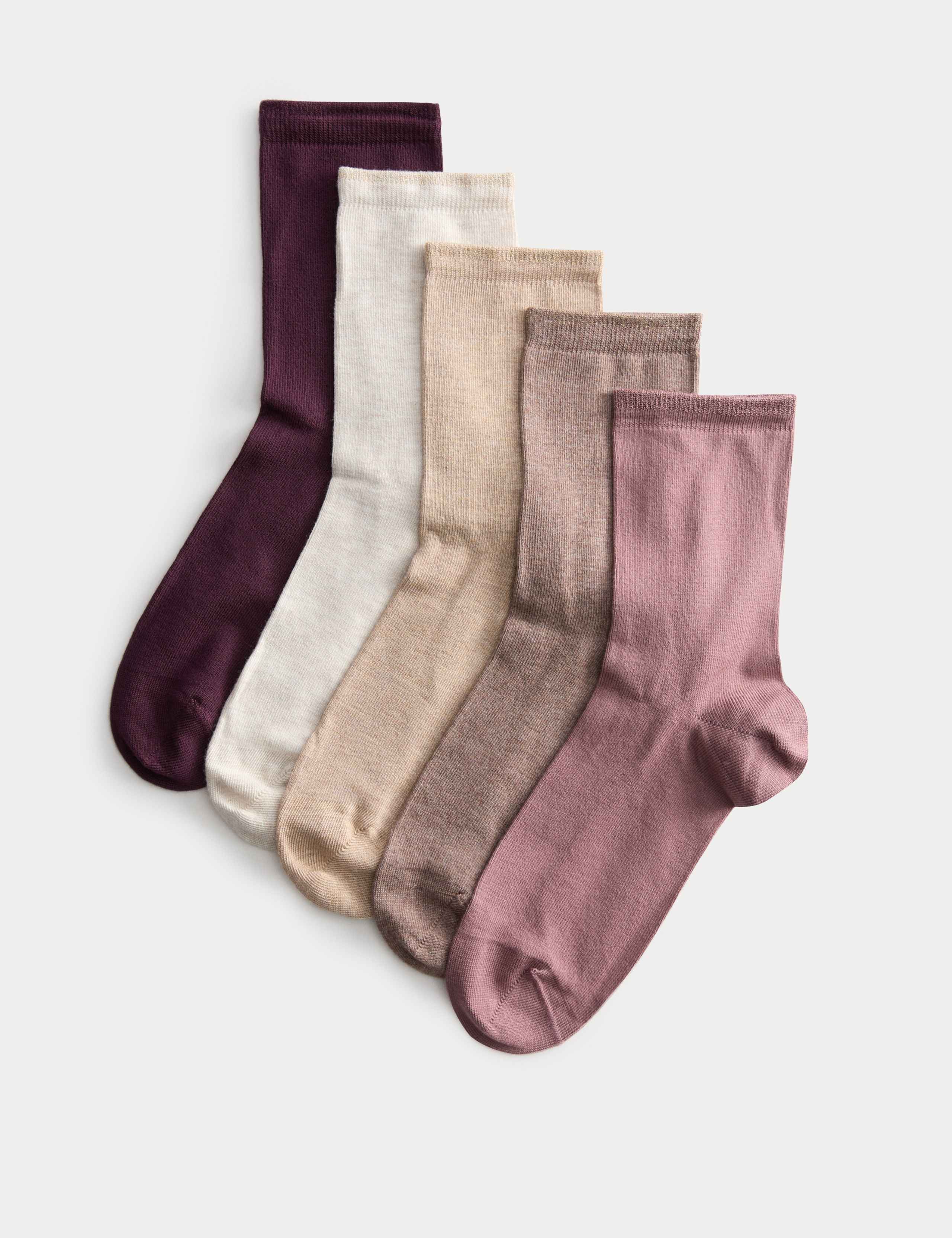 5pk Supersoft Ankle High Socks 1 of 2