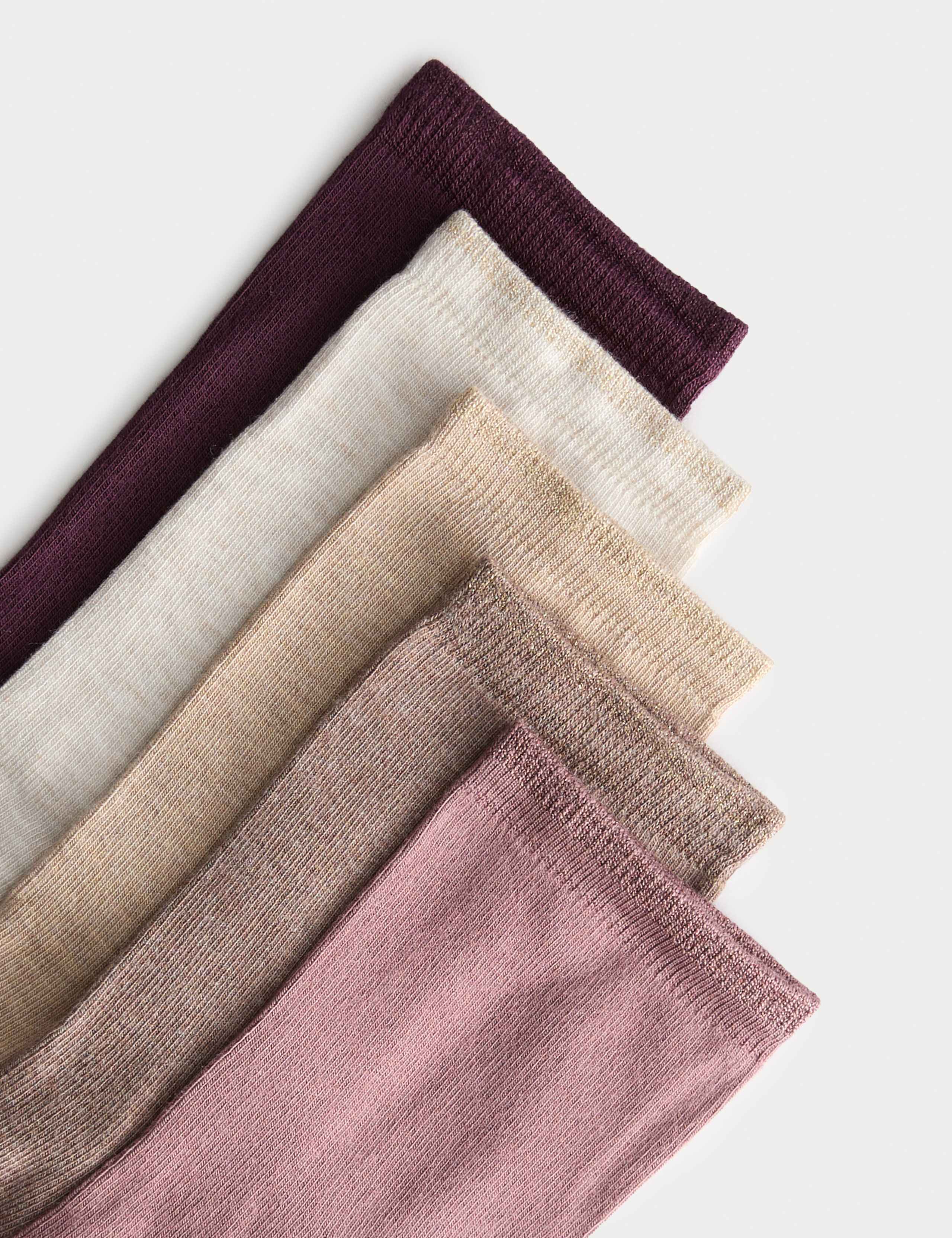 5pk Supersoft Ankle High Socks 2 of 2