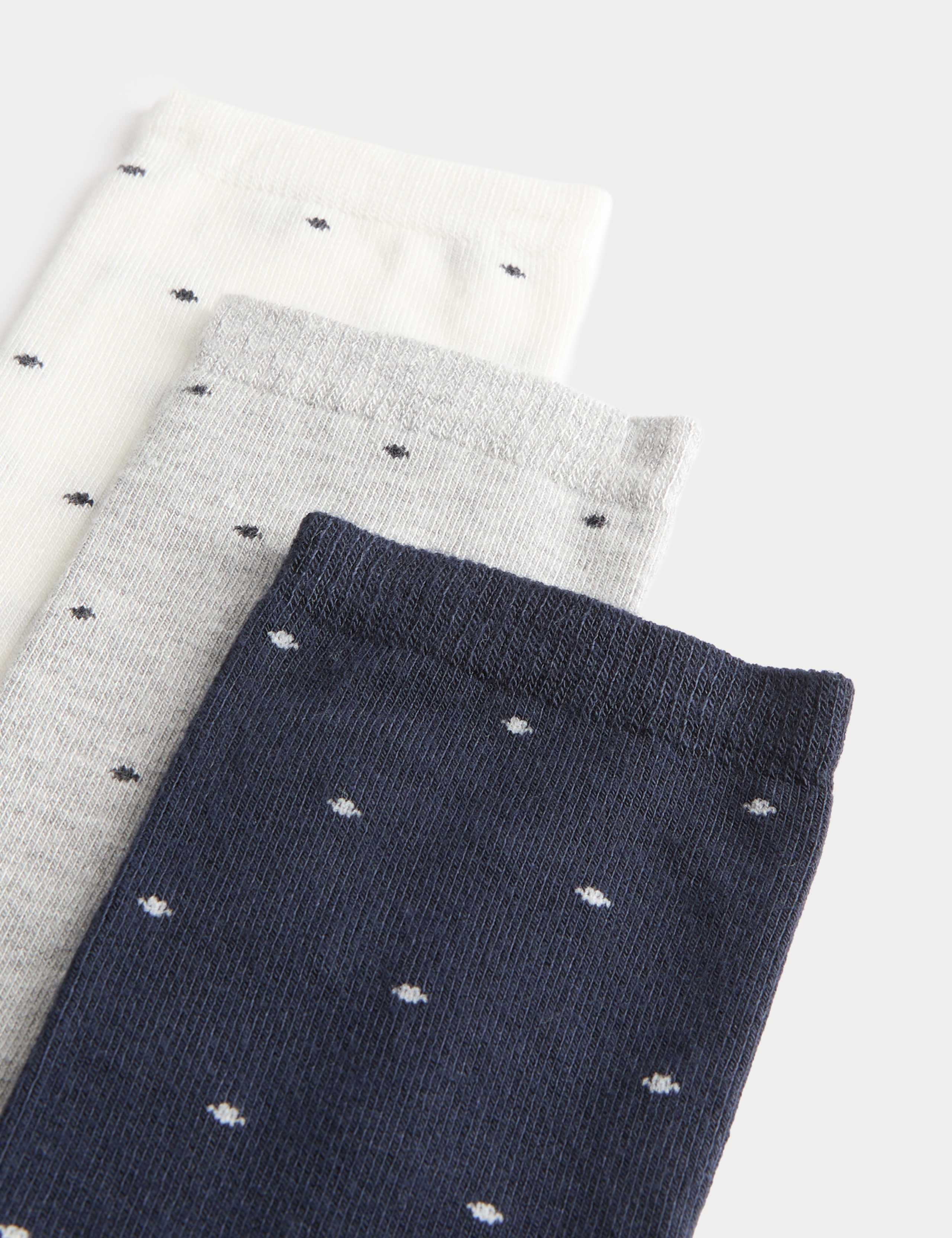 3 Pack Supersoft Spot Crew Socks 2 of 2