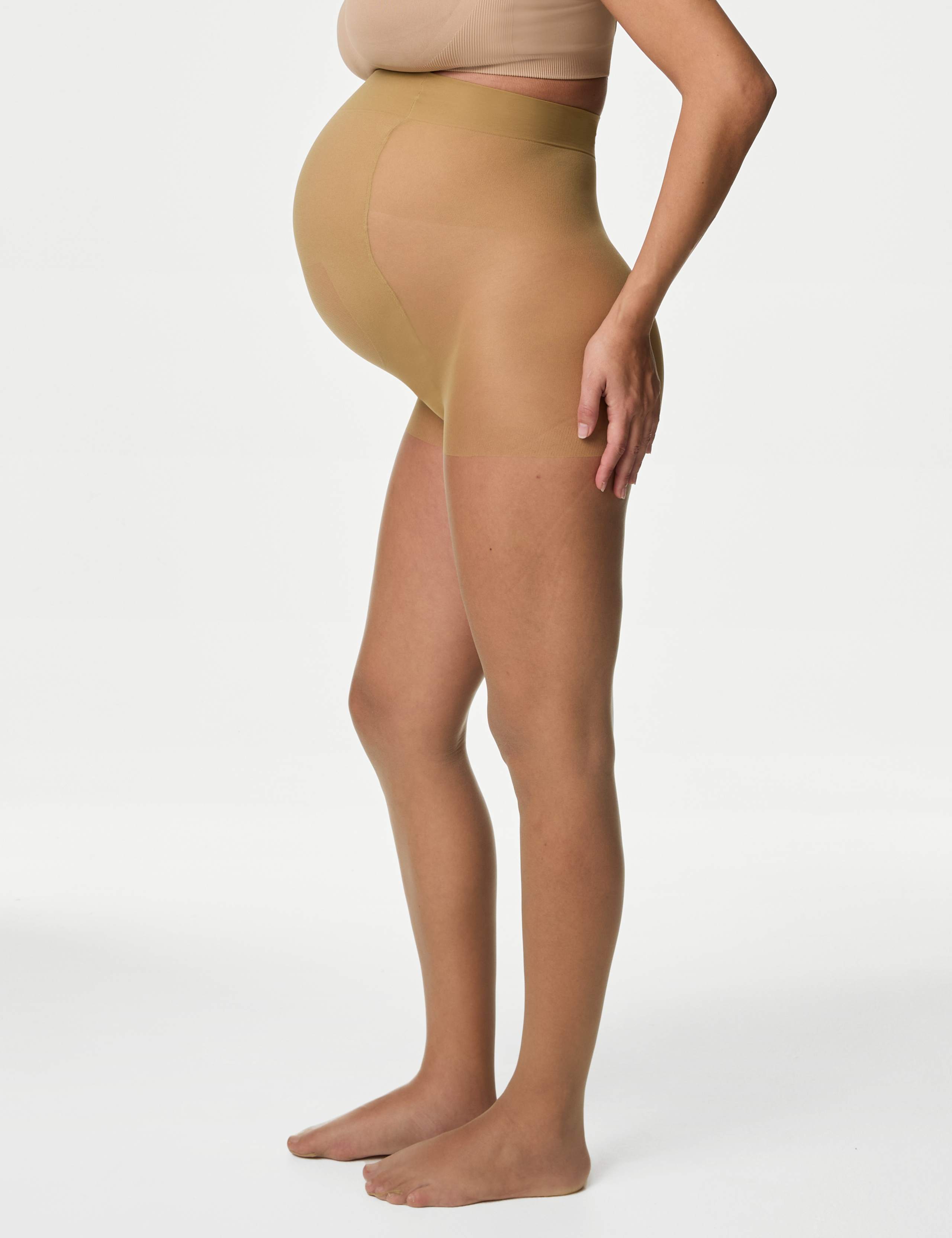 5 Denier Bare Invisible Maternity Tights 1 of 4