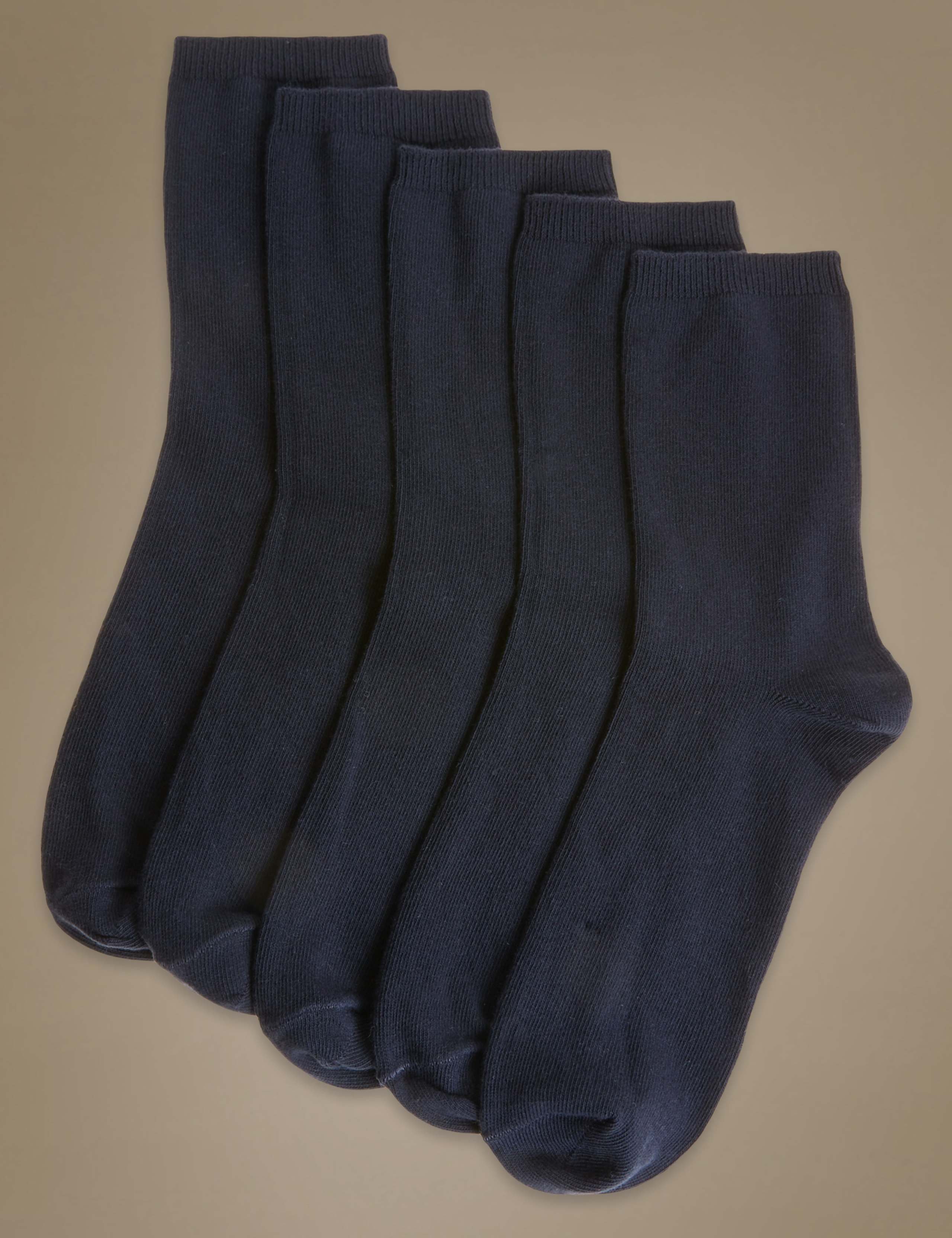 5 Pack Cotton Rich Ankle High Socks 1 of 2