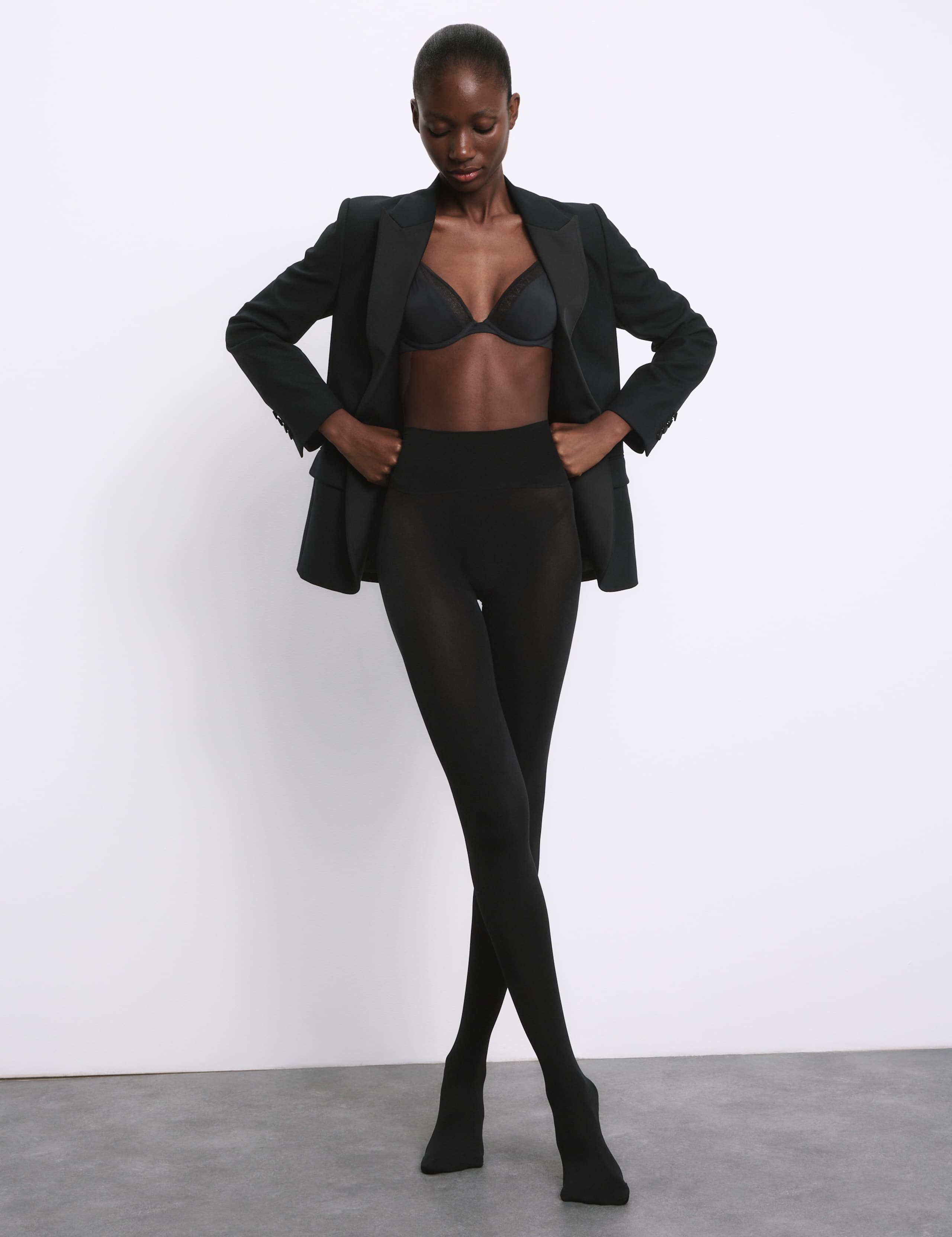 60 Denier Soft Luxe Seamless Opaque Tights 3 of 5