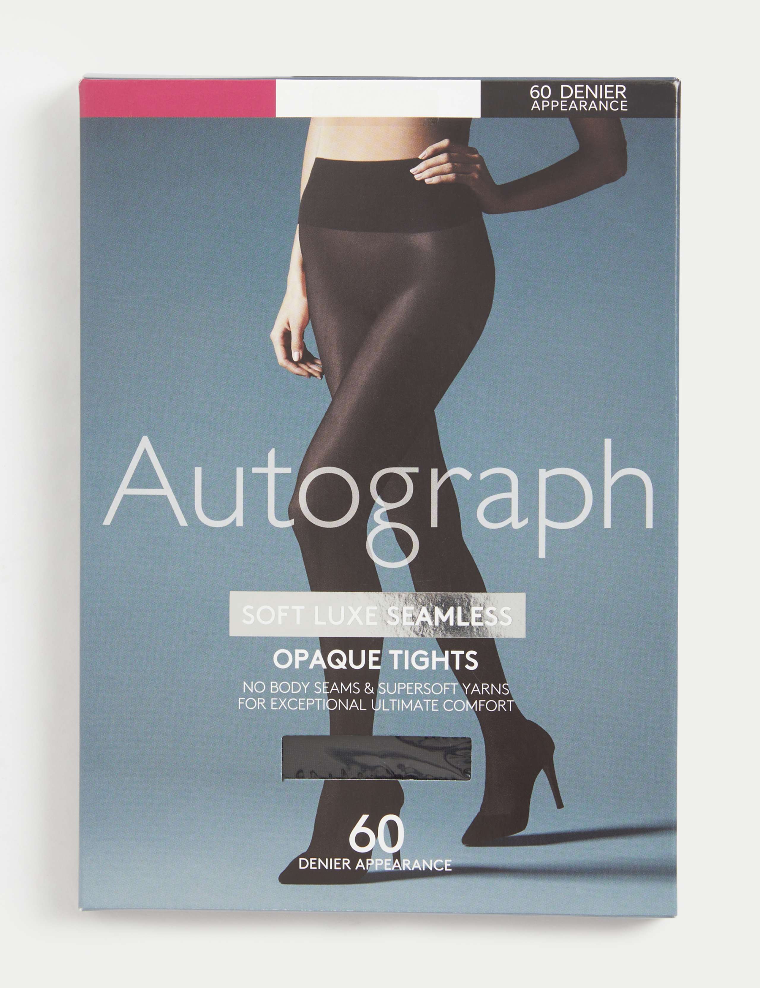 60 Denier Soft Luxe Seamless Opaque Tights 2 of 5