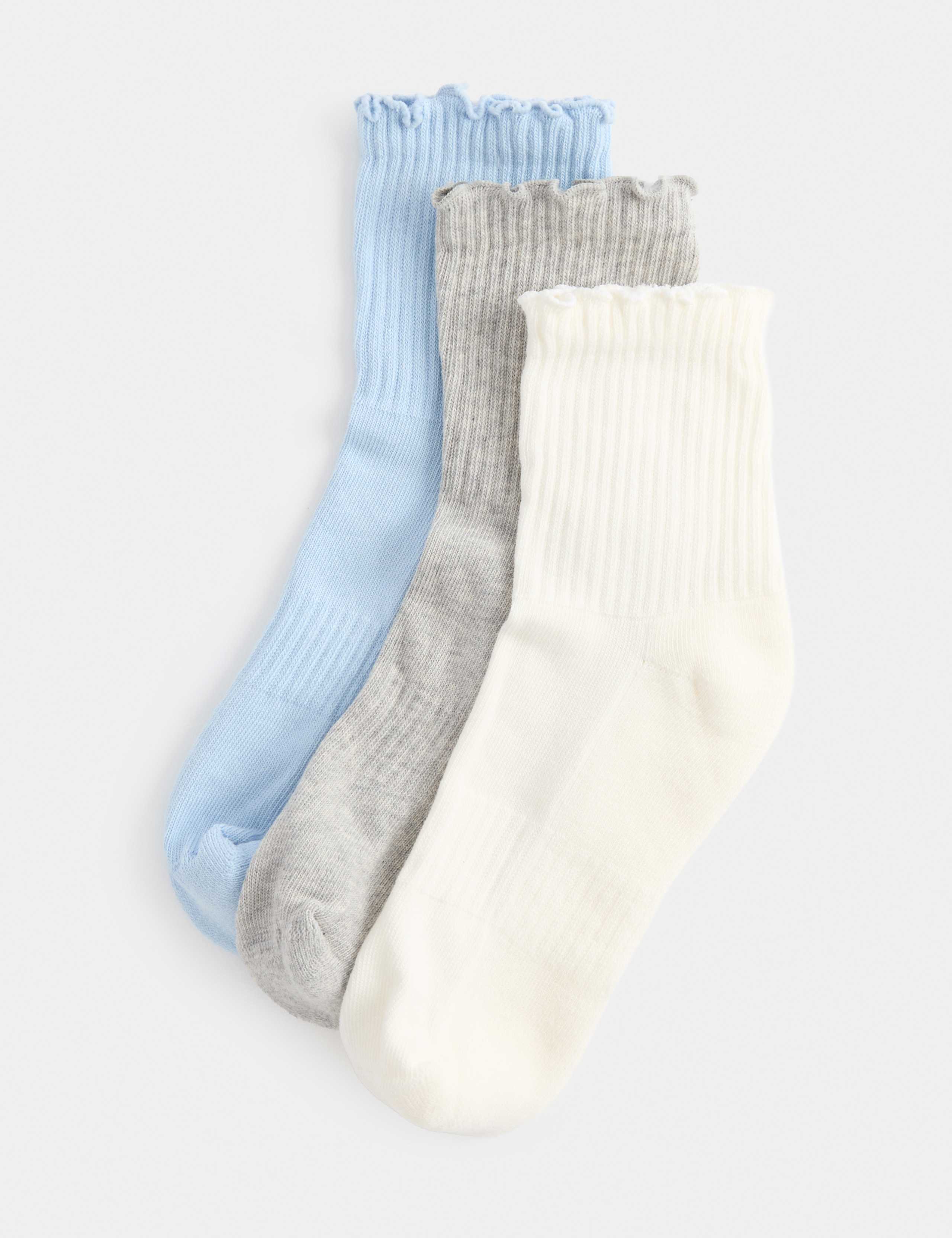 3 Pack Lettuce Edge Mid Crew Sports Socks 1 of 1
