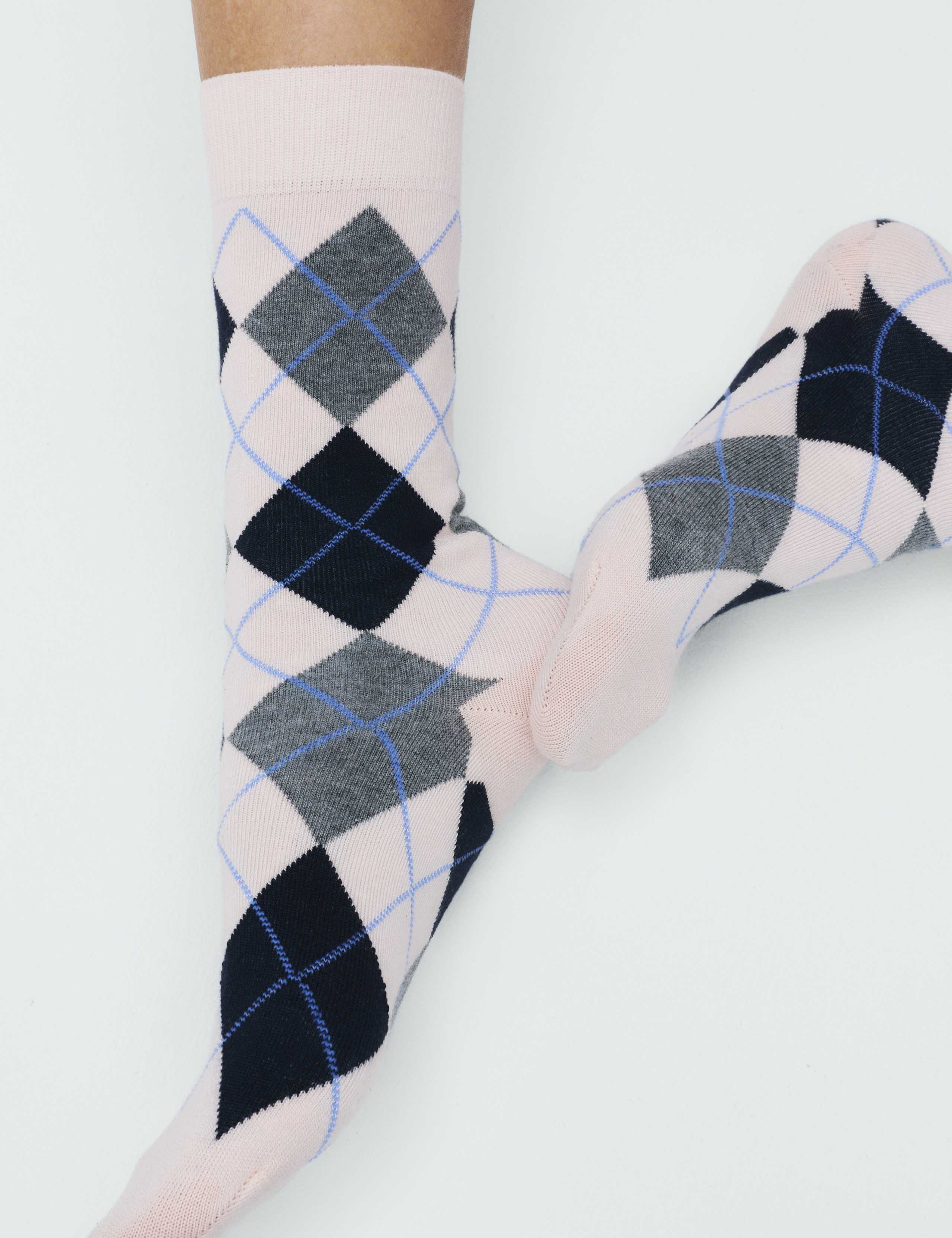 2 Pack Argyle Crew Socks 4 of 5