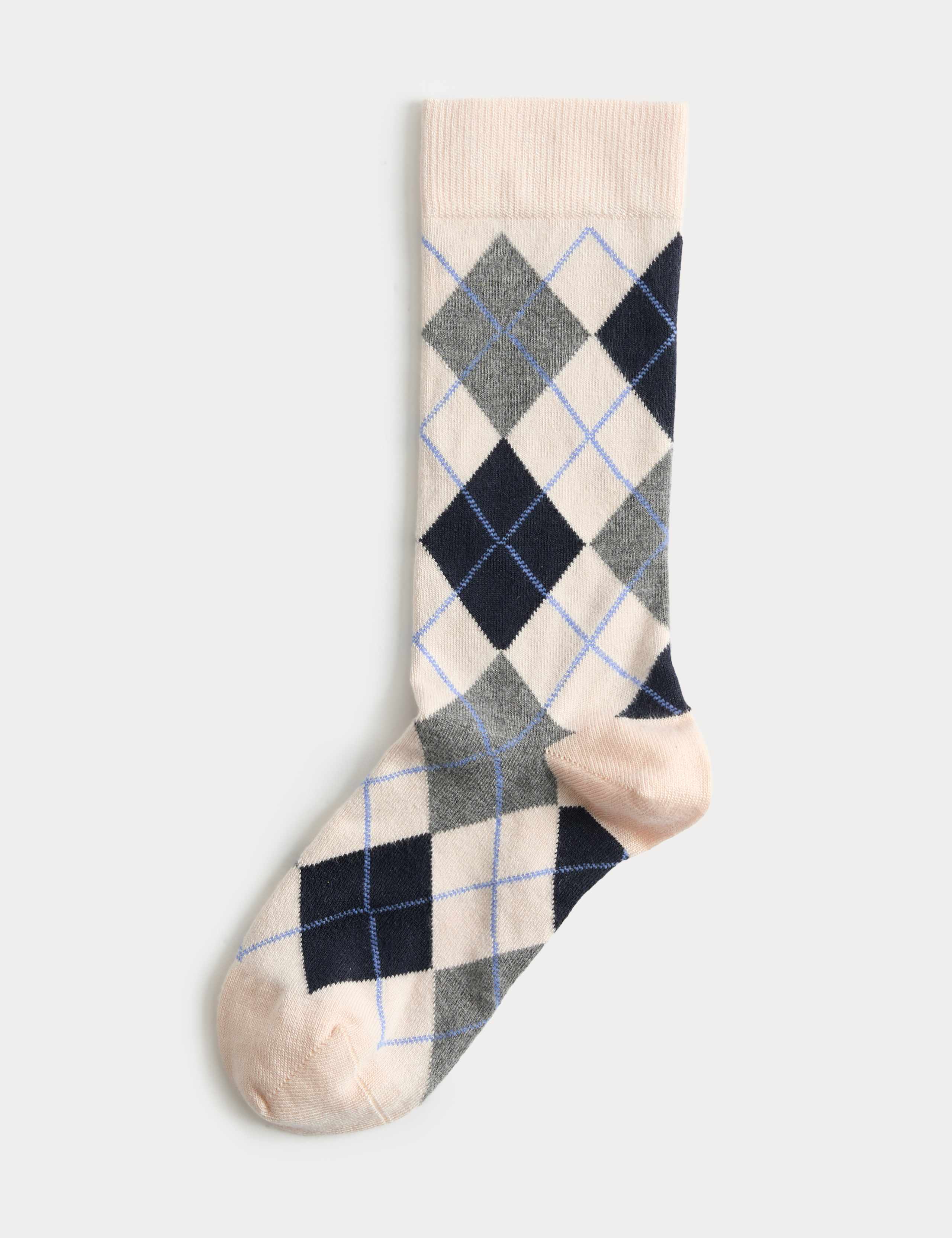 2 Pack Argyle Crew Socks 2 of 5