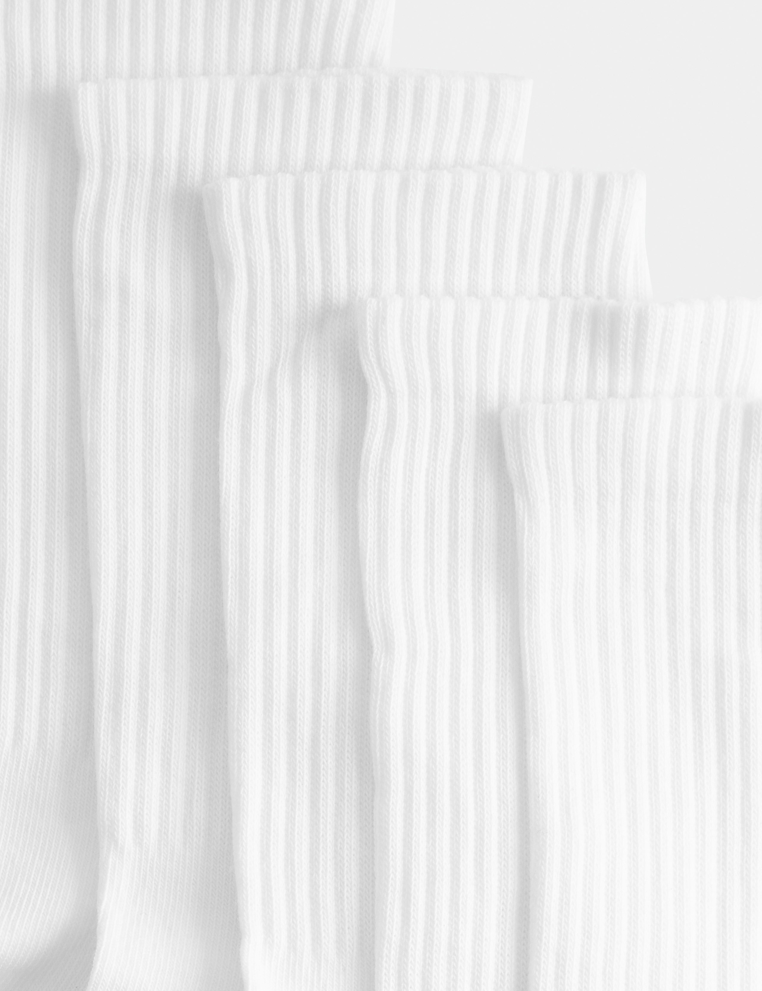 5pk Cotton Rich Cushioned Crew Socks 3 of 4