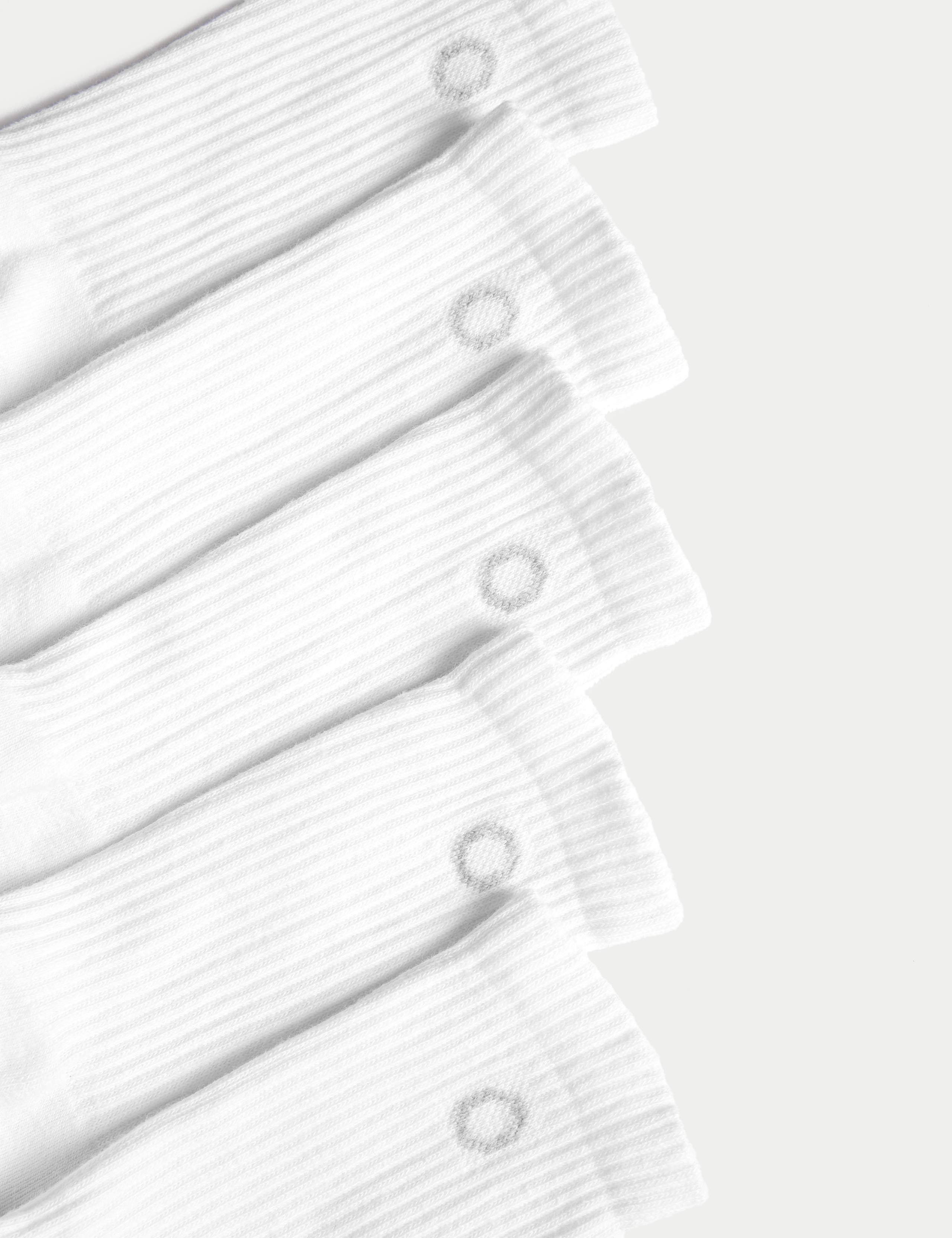 5pk Cotton Rich Cushioned Crew Socks 2 of 2