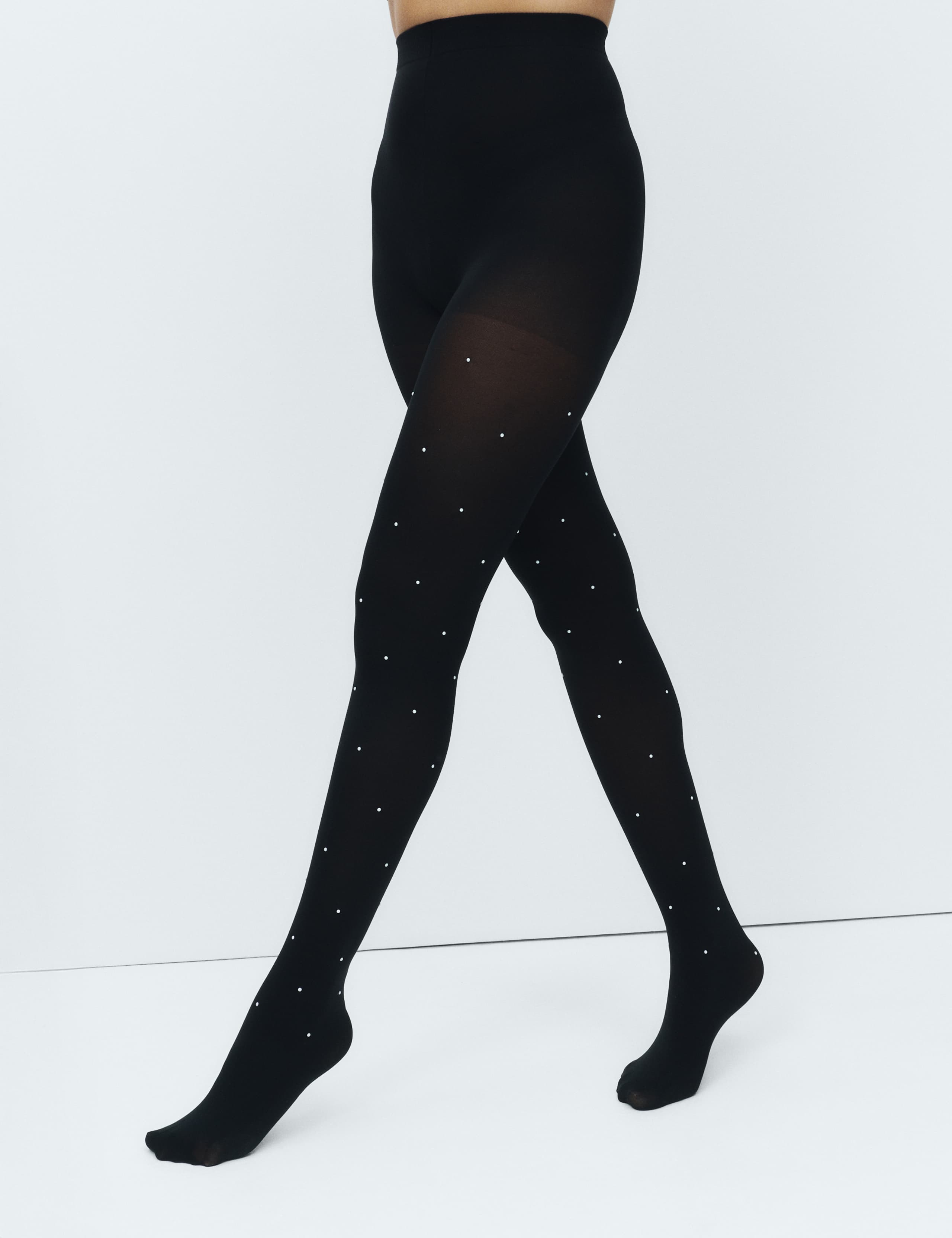 Pearl Embellished Opaque Tights 5 of 7