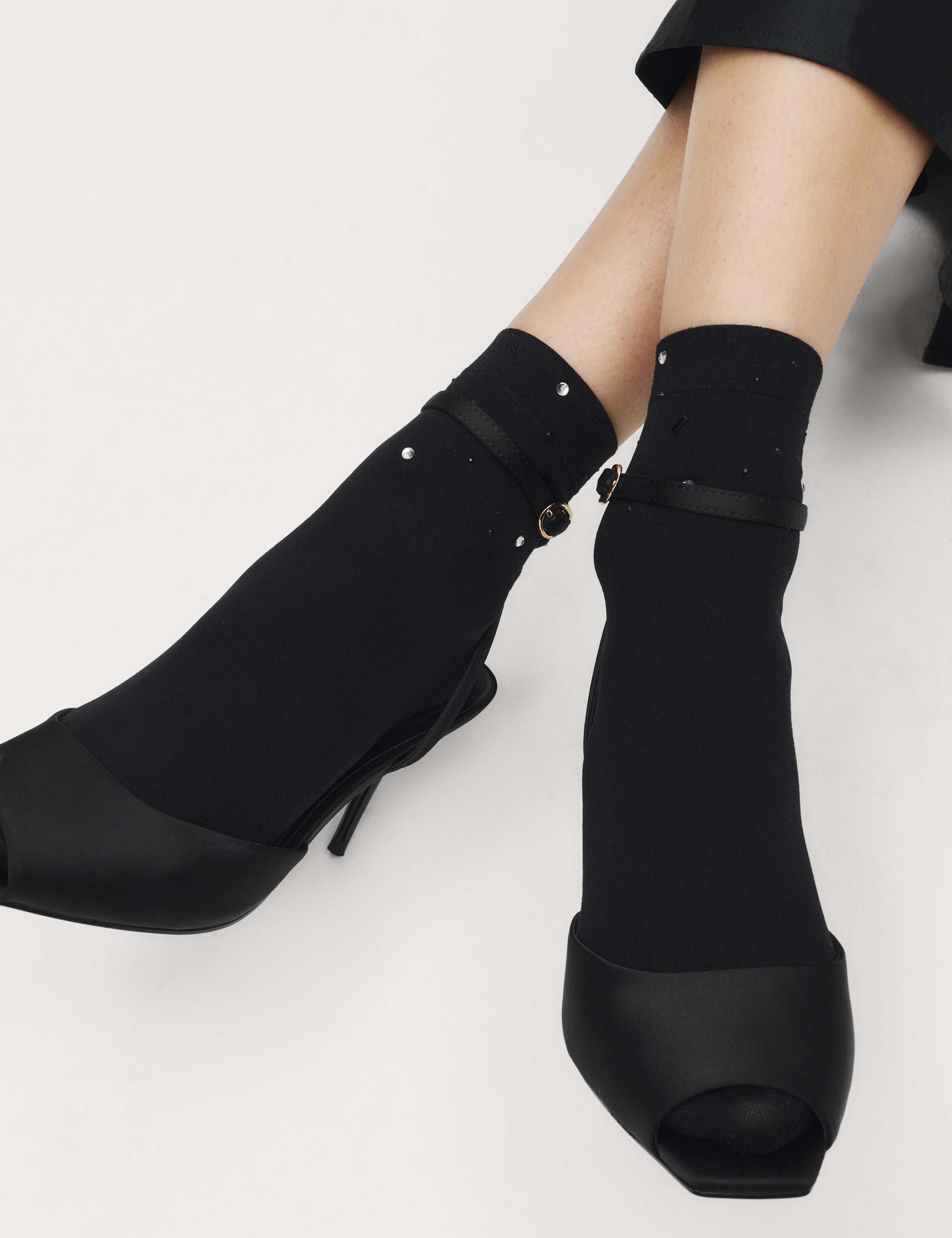 Diamante Embellished Ankle Highs 1 of 6