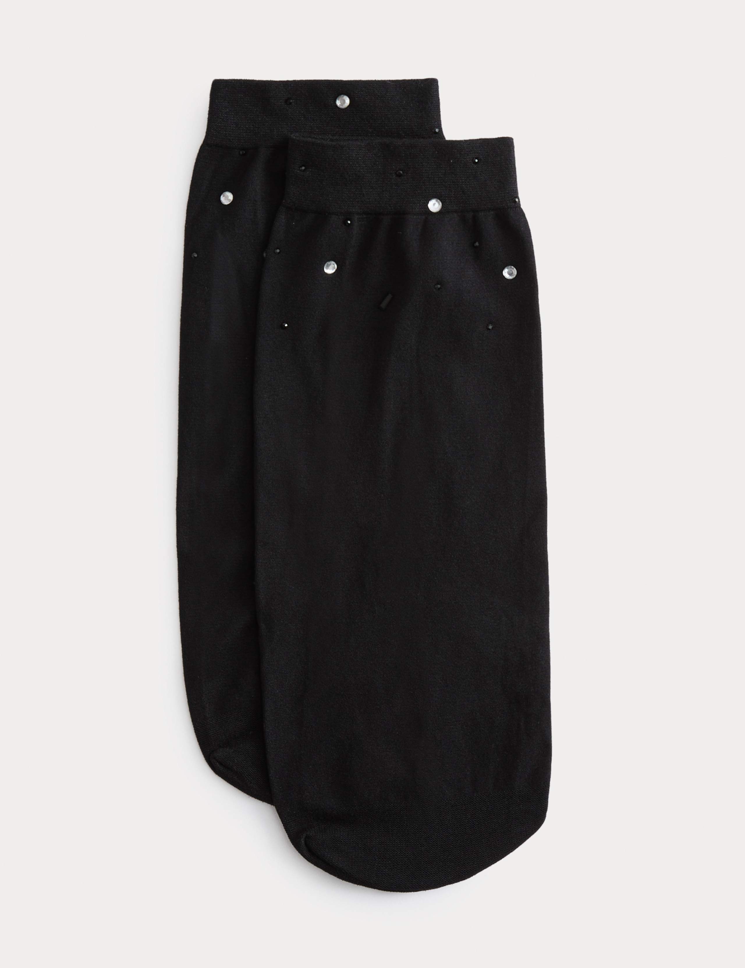 Diamante Embellished Ankle Highs 2 of 6