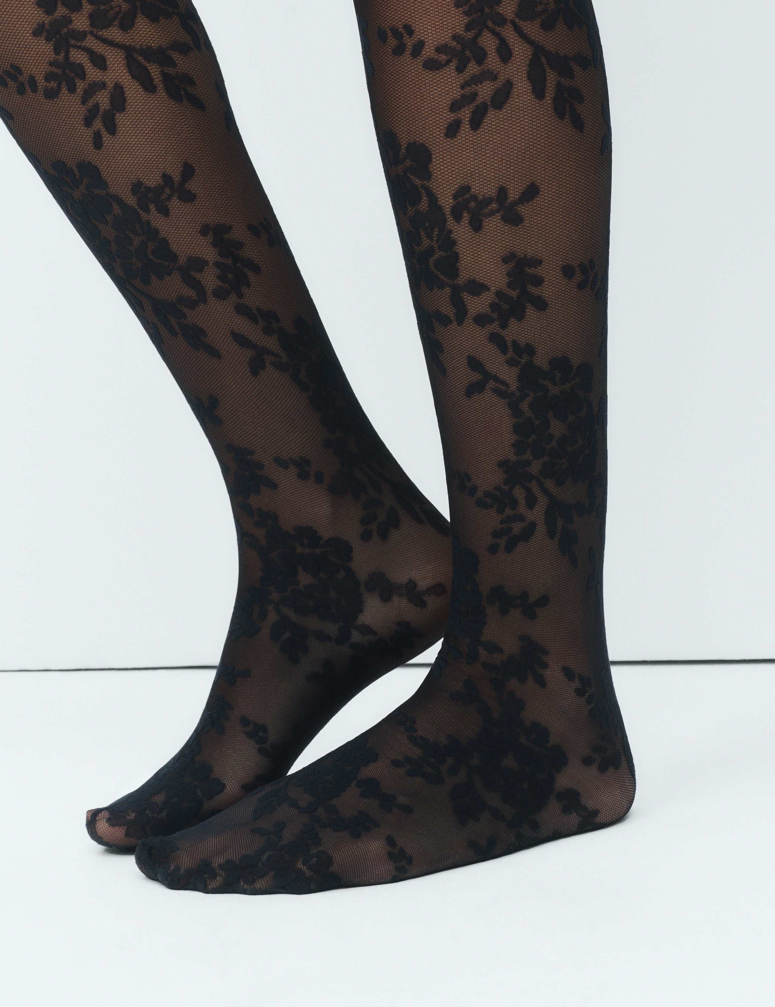 Floral Lace Sheer Tights 4 of 5