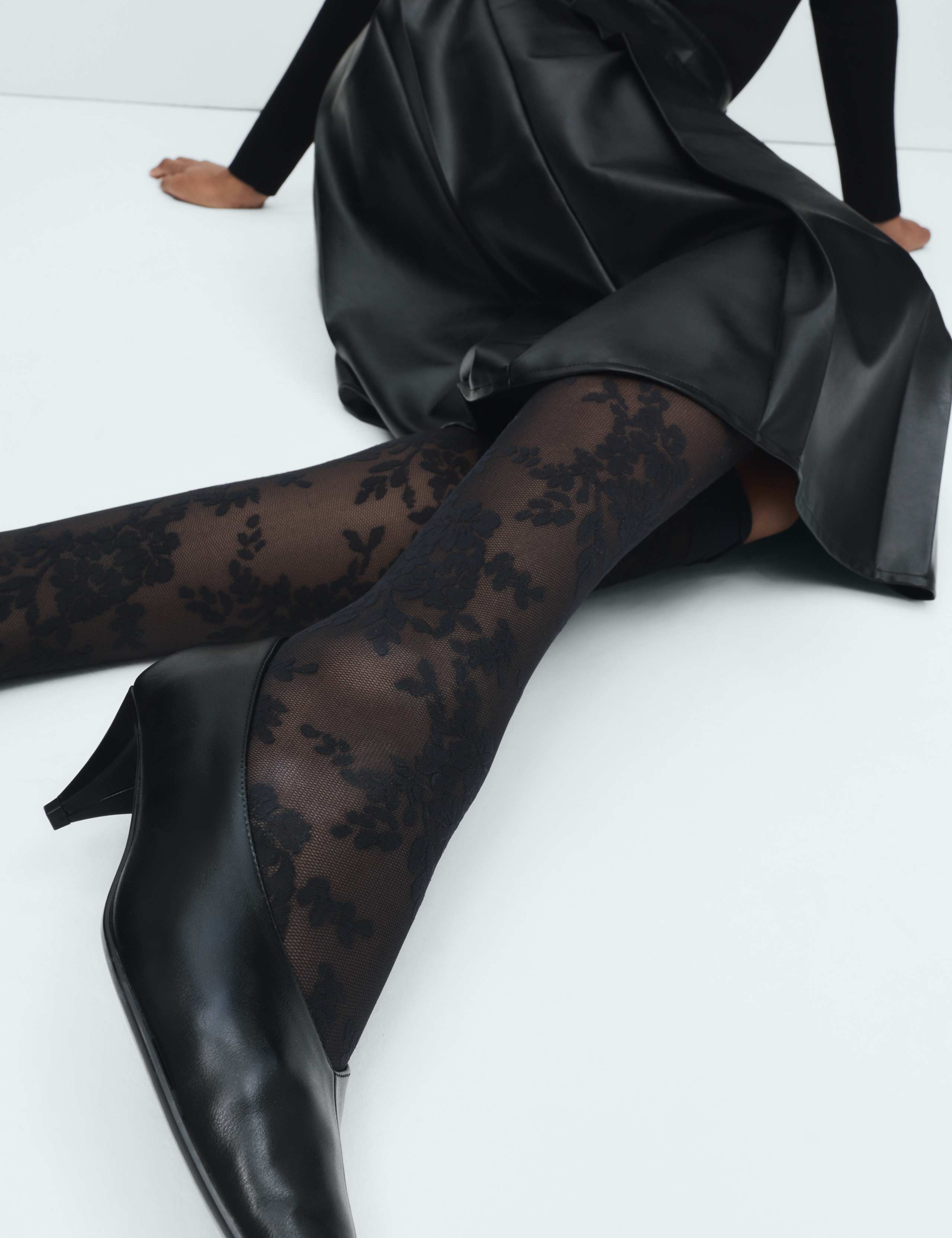 Floral Lace Knee Highs 4 of 5