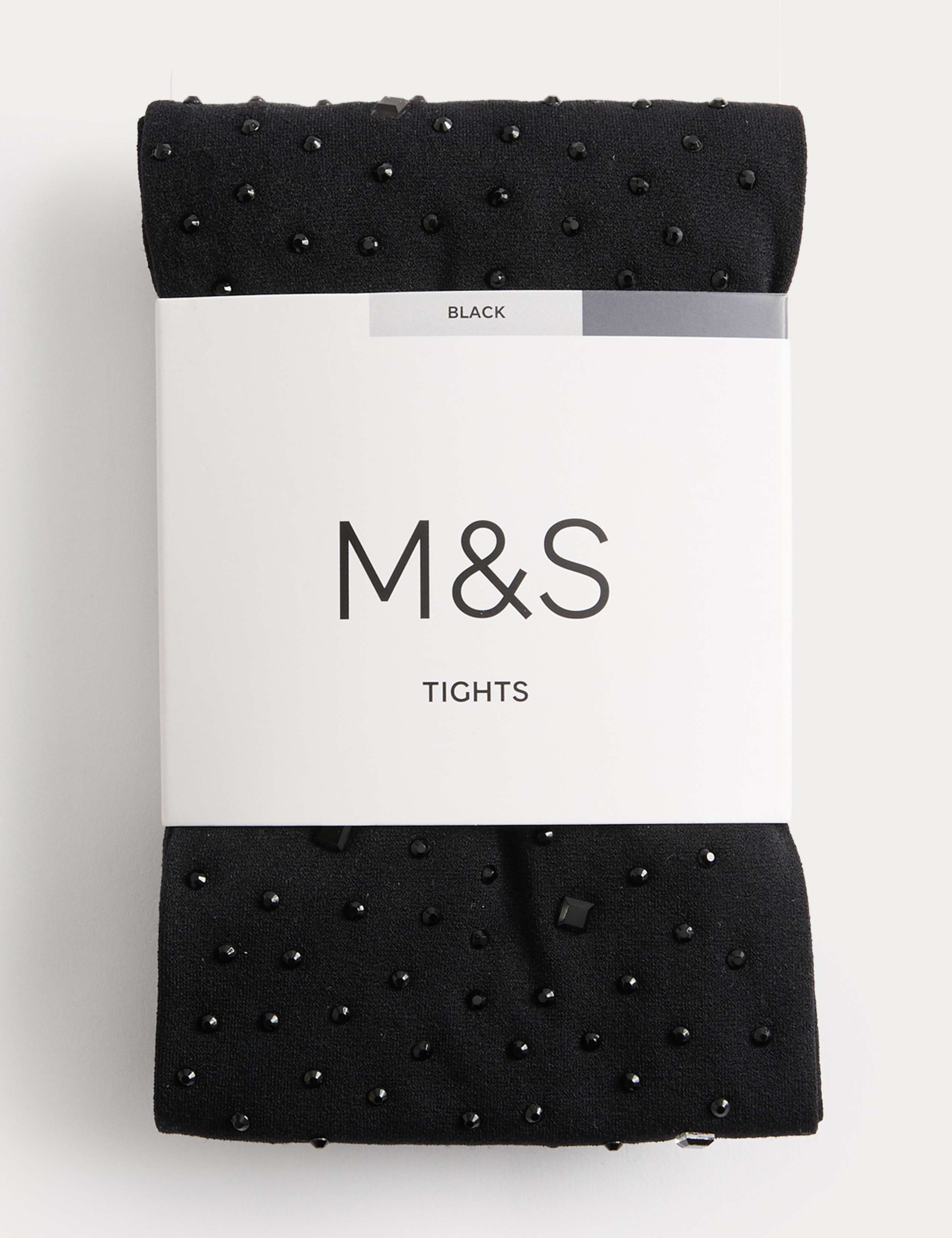 Crystal Embellished Opaque Tights 2 of 6