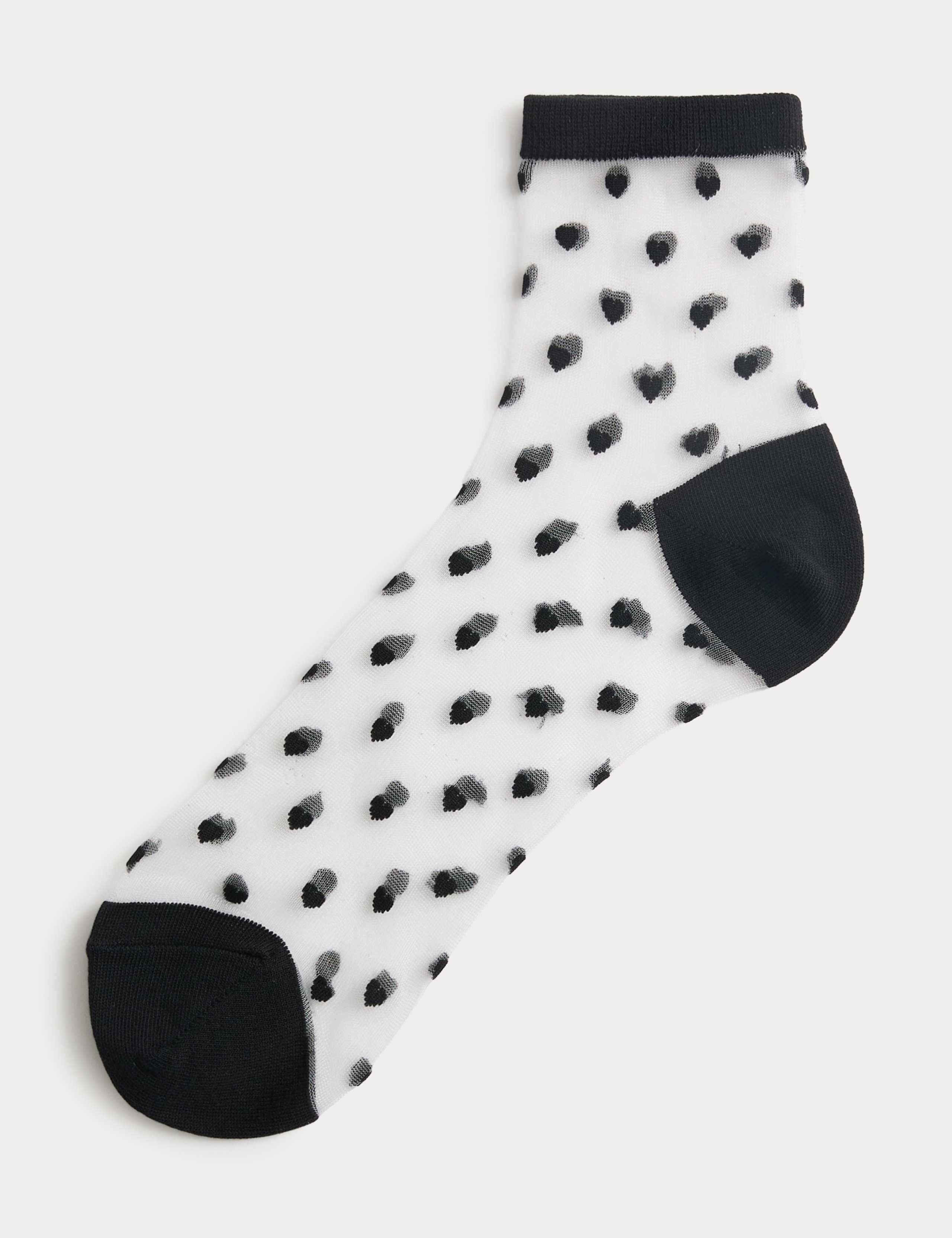 Sheer Heart Ankle High Socks 1 of 1