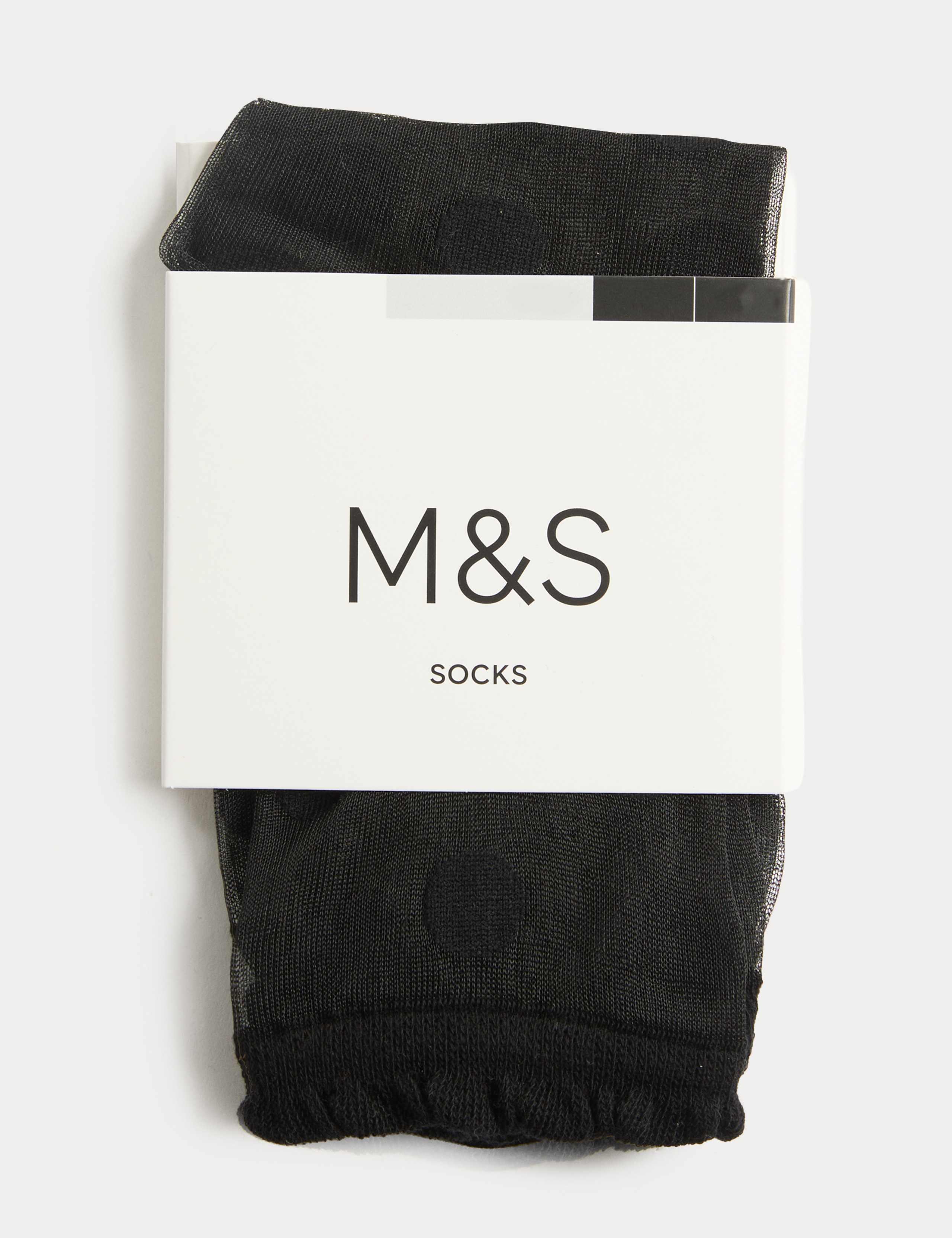 Cotton Blend Sheer Large Spot Anklets 2 of 3