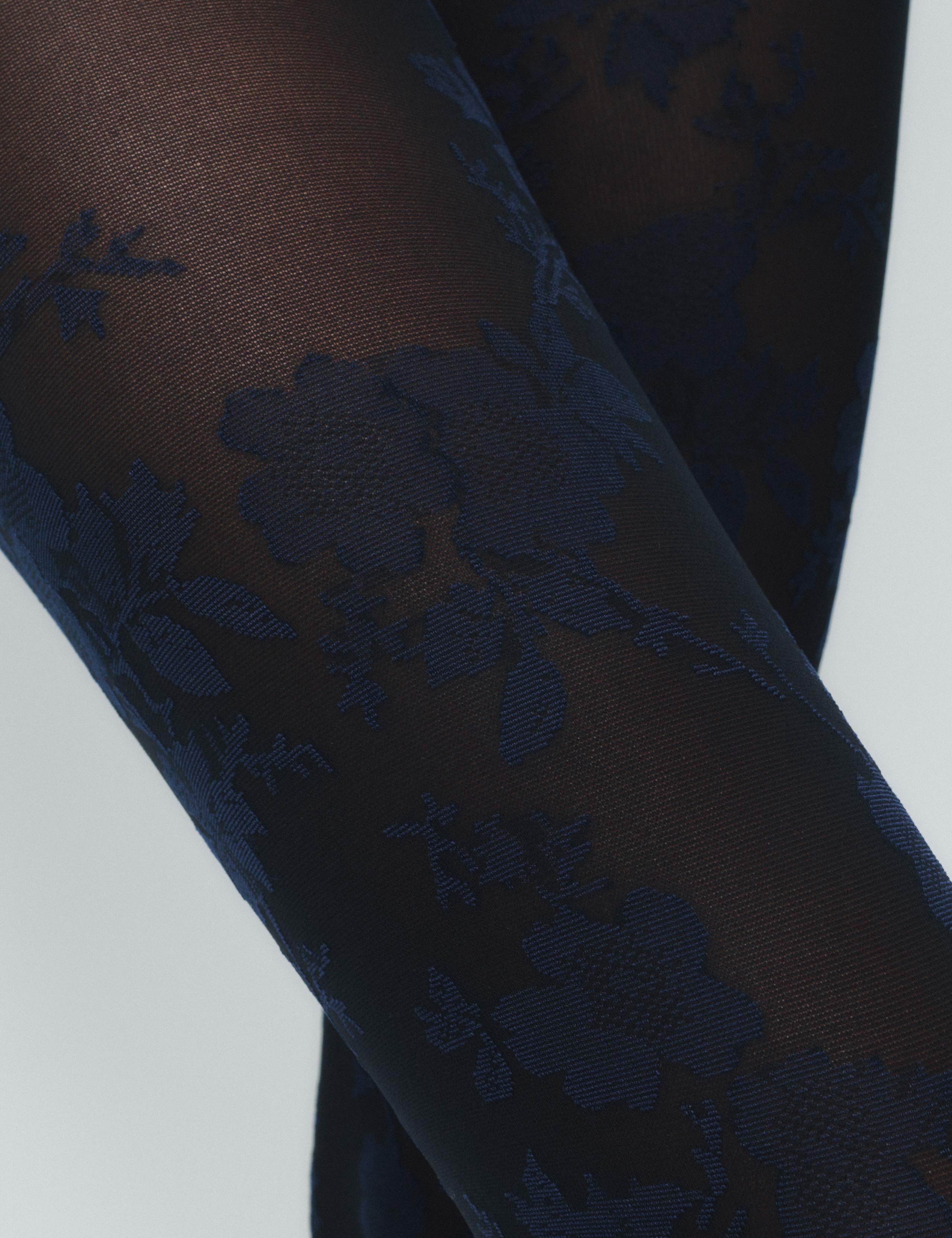 Floral Mesh Tights 3 of 4