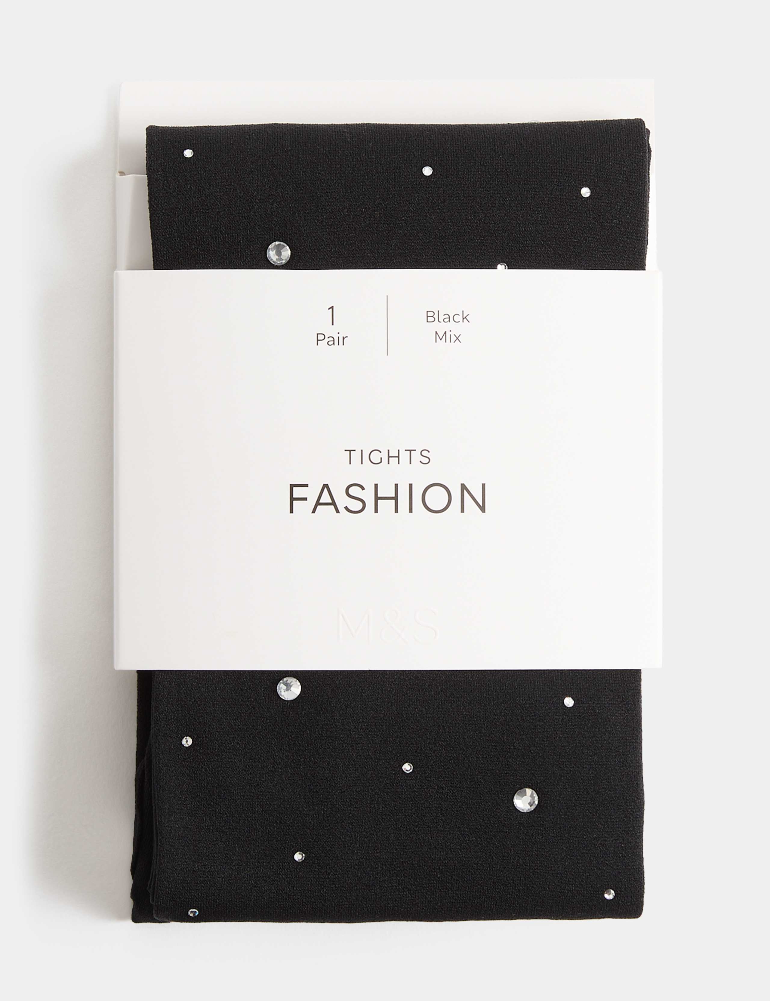 Embellished Sparkly Opaque Tights 2 of 4