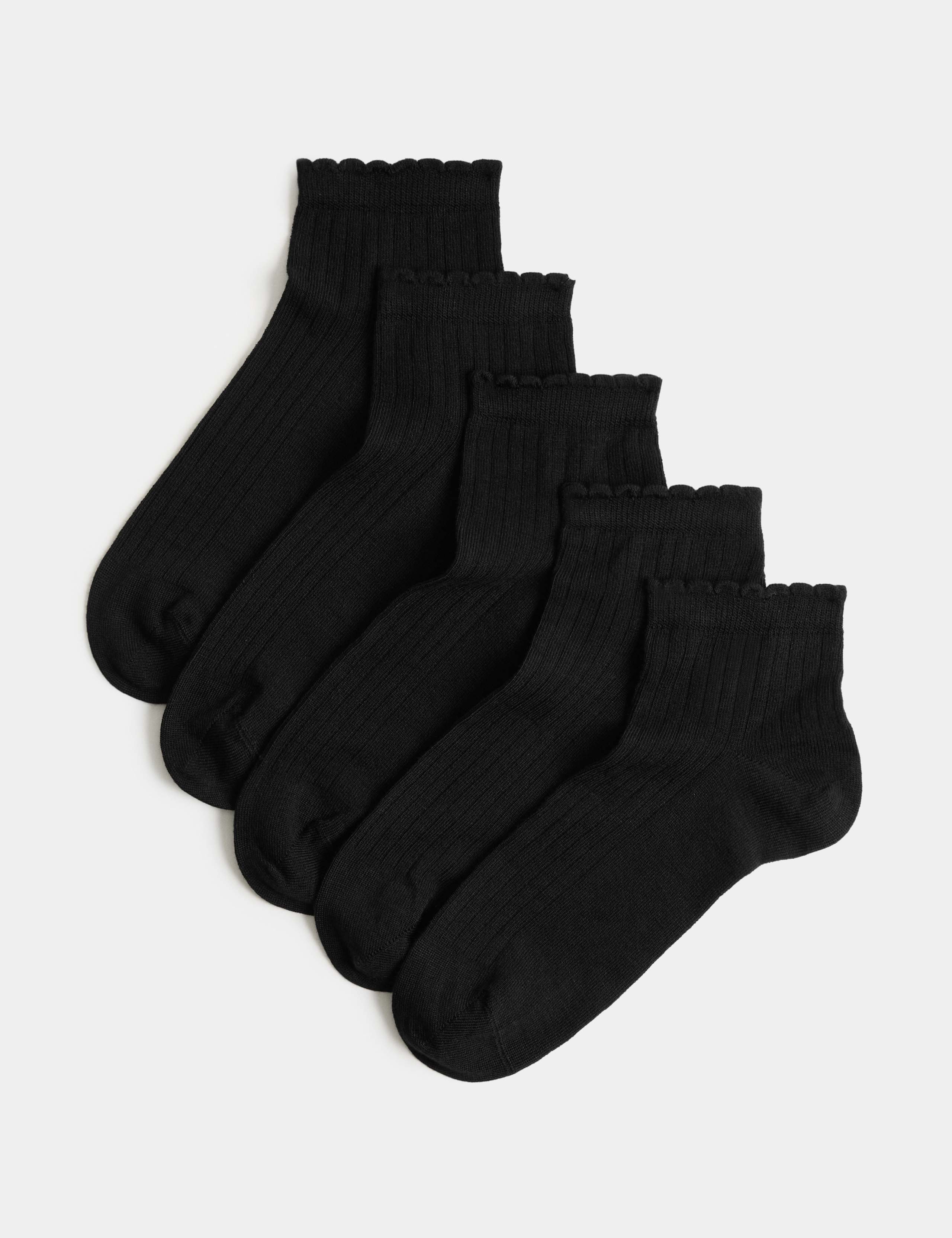 5 Pack Seamless Toes Anklets 1 of 2
