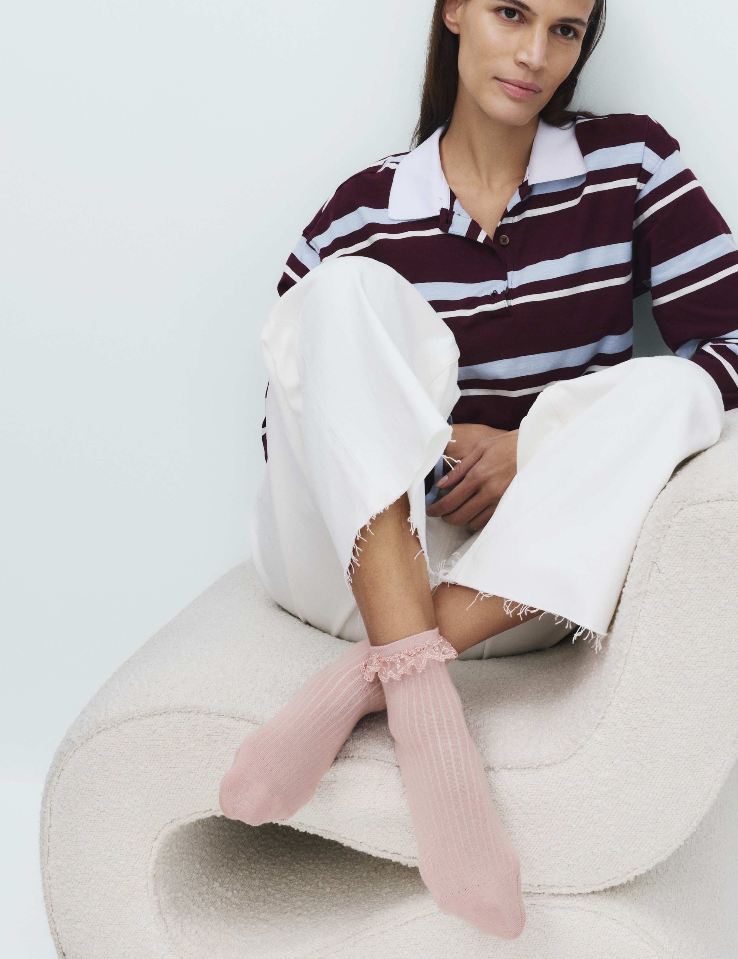 2 Pack Cotton Rich Quarter Socks 3 of 4