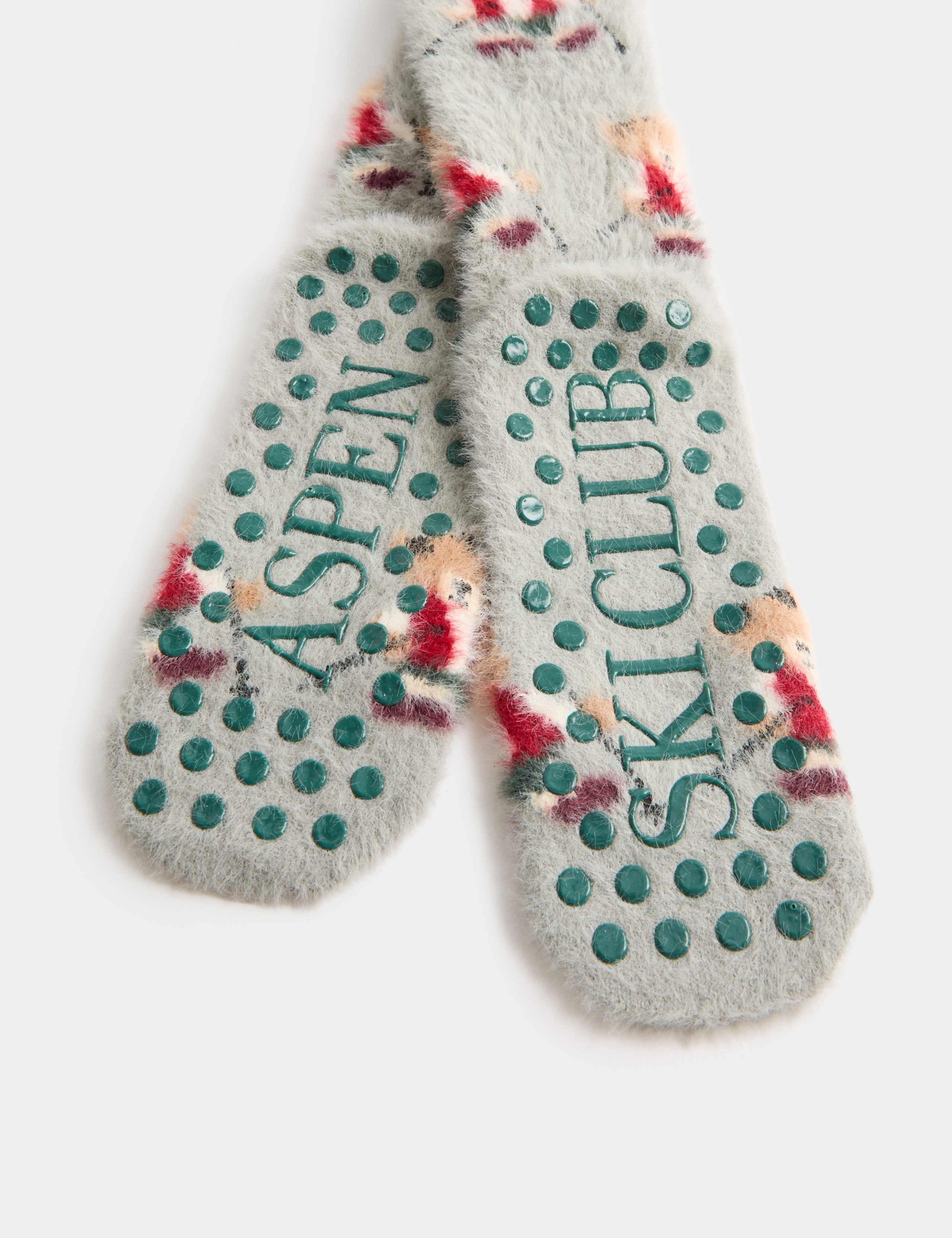 Spencer Bear™ Gripper Slipper Socks 2 of 2